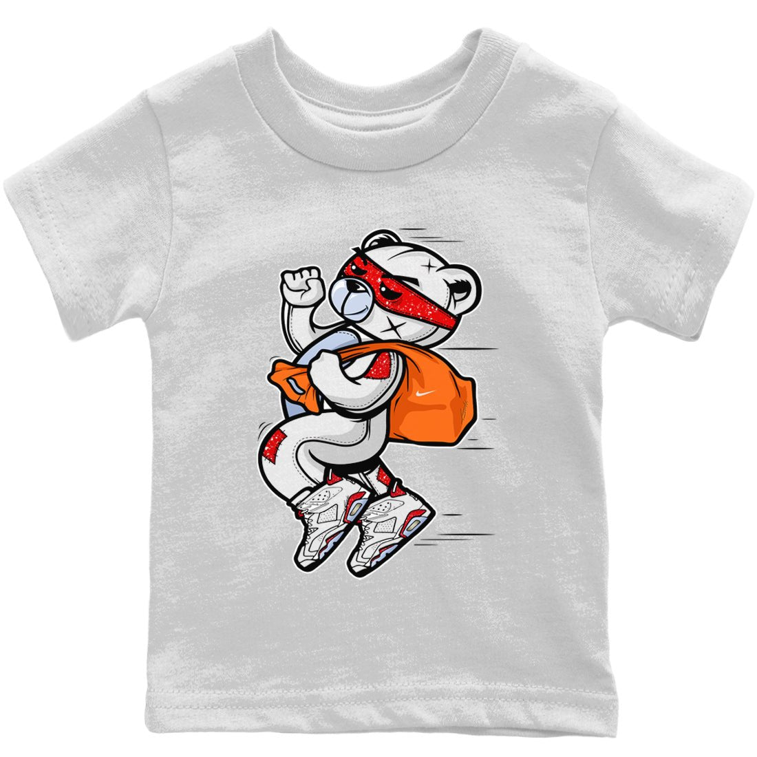 Jordan 6 Red Velvet Cookies Sneaker Match Tees Thief Bear Sneaker Tees Jordan 6 Red Velvet Cookies Sneaker Release Tees Kids Shirts