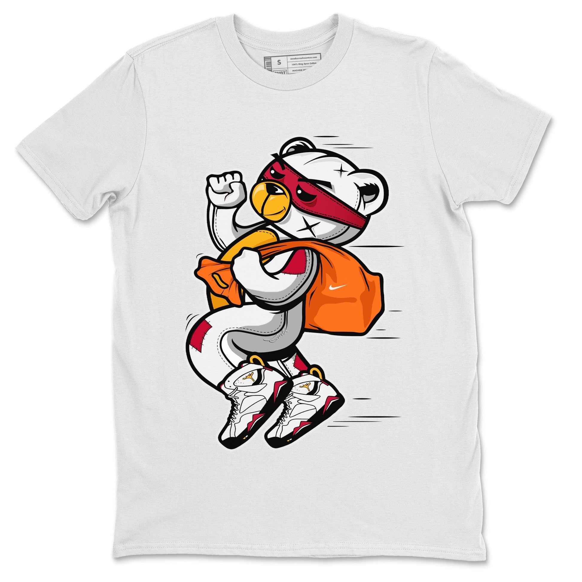 Jordan 7 Cardinal Sneaker Match Tees Thief Bear Sneaker Tees Jordan 7 Cardinal Sneaker Release Tees Unisex Shirts