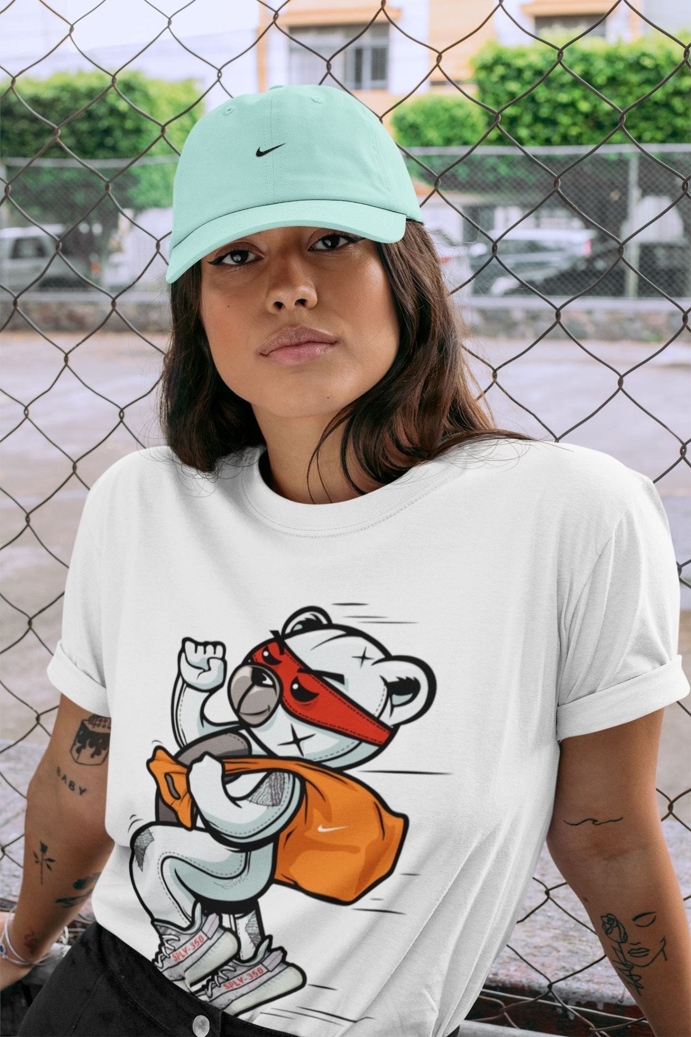 Yeezy 350 Blue Tint Sneaker Match Tees Thief Bear Sneaker Tees Yeezy 350 Blue Tint Sneaker Release Tees Unisex Shirts