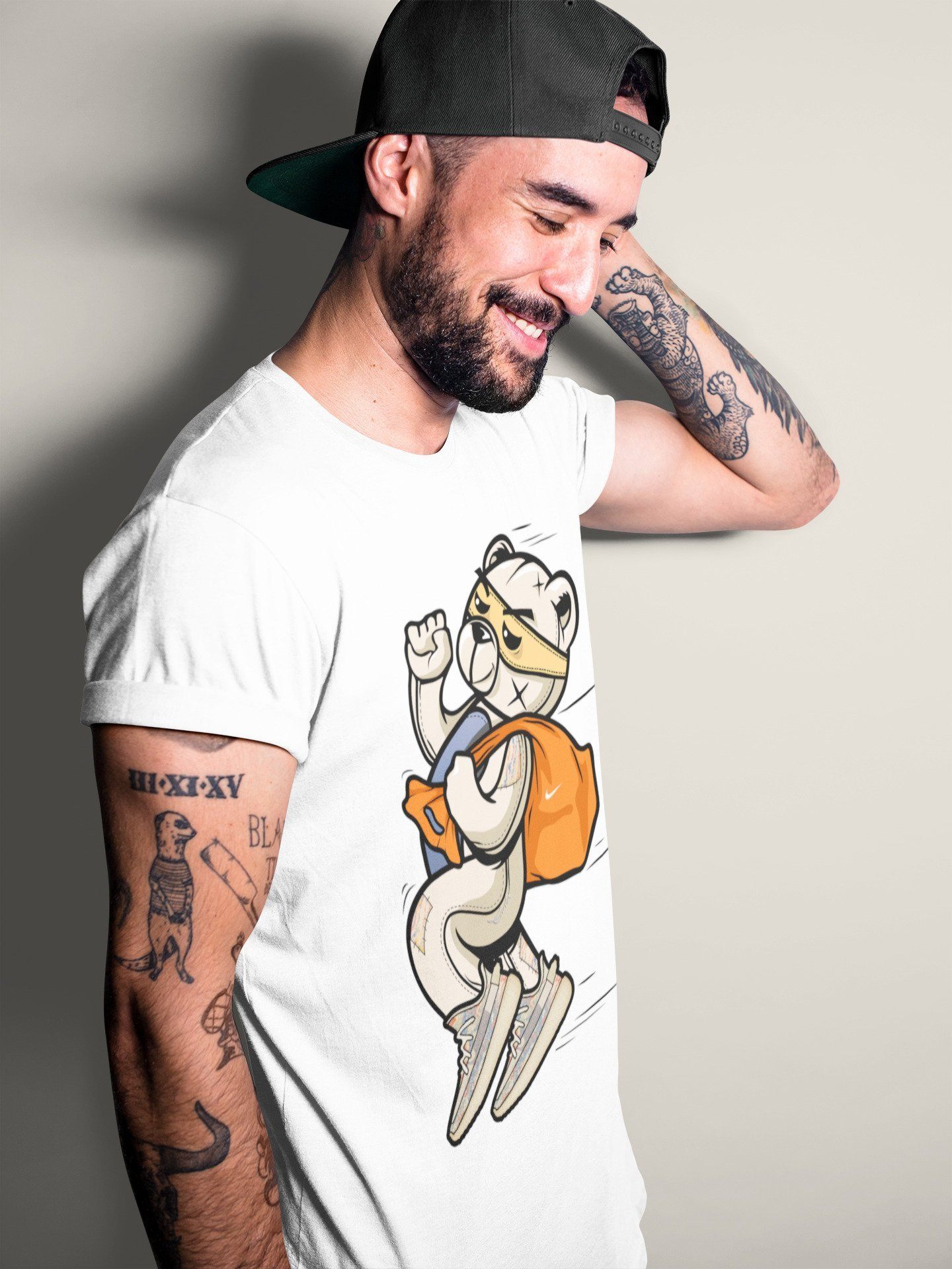 Yeezy 350 MX Oat Sneaker Match Tees Thief Bear Sneaker Tees Yeezy 350 MX Oat Sneaker Release Tees Unisex Shirts