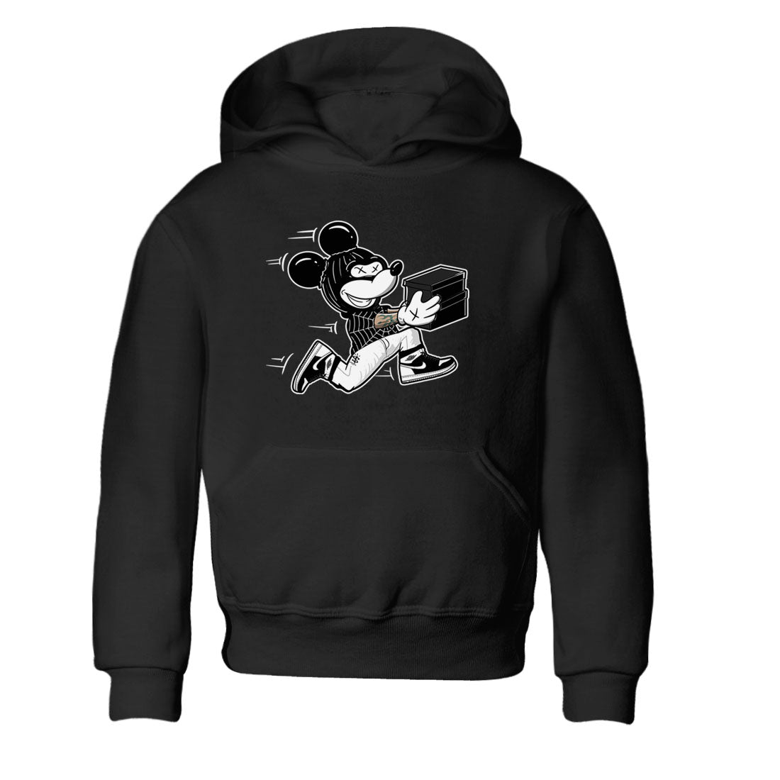 Air Jordan 1 High OG Black White shirt to match jordans Thief Mouse sneaker tees 1s Black White SNRT Sneaker Release Tees Streetwear baby toddler Black 2 cotton Shirt