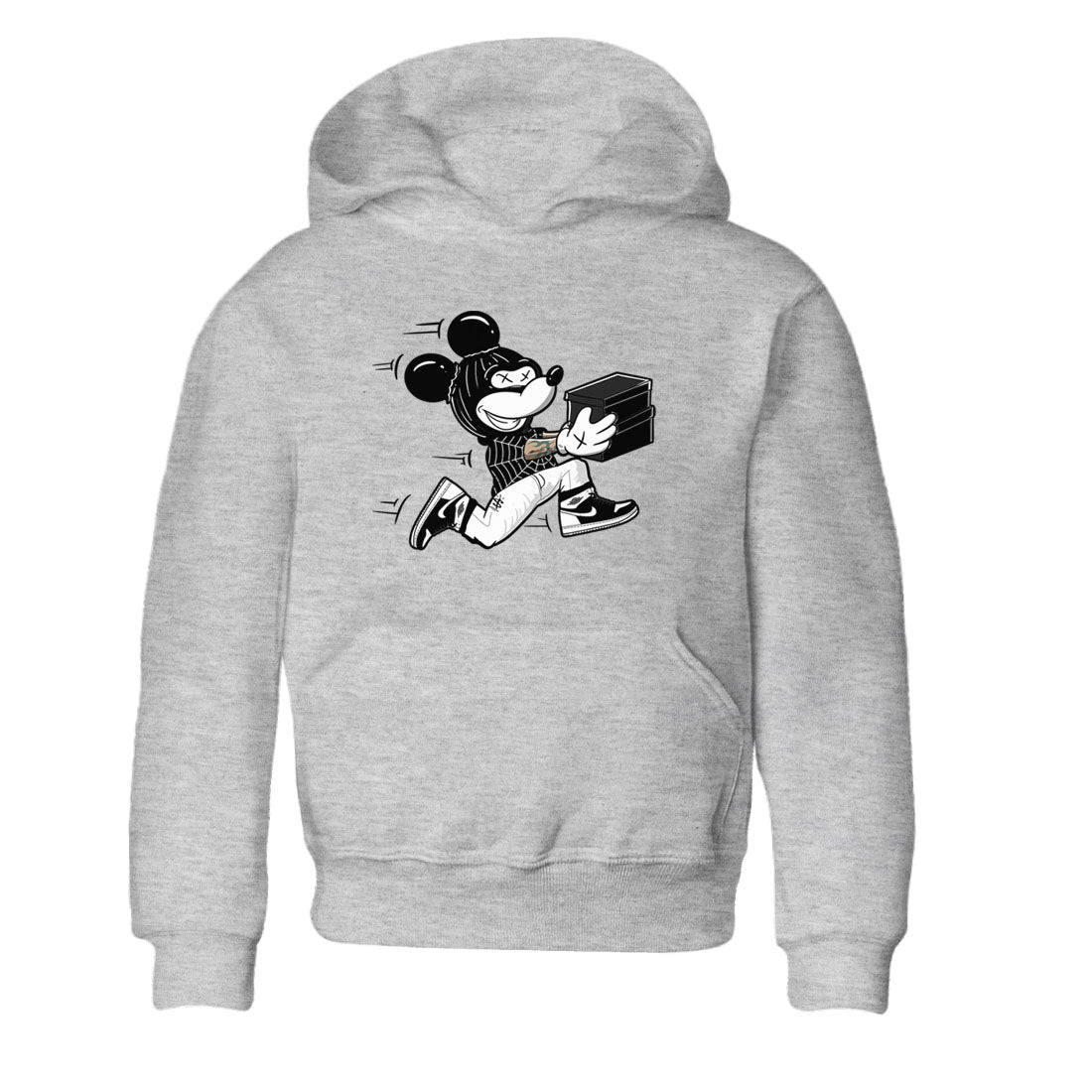 Air Jordan 1 High OG Black White shirt to match jordans Thief Mouse sneaker tees 1s Black White SNRT Sneaker Release Tees Streetwear baby toddler Heather Grey 2 cotton Shirt