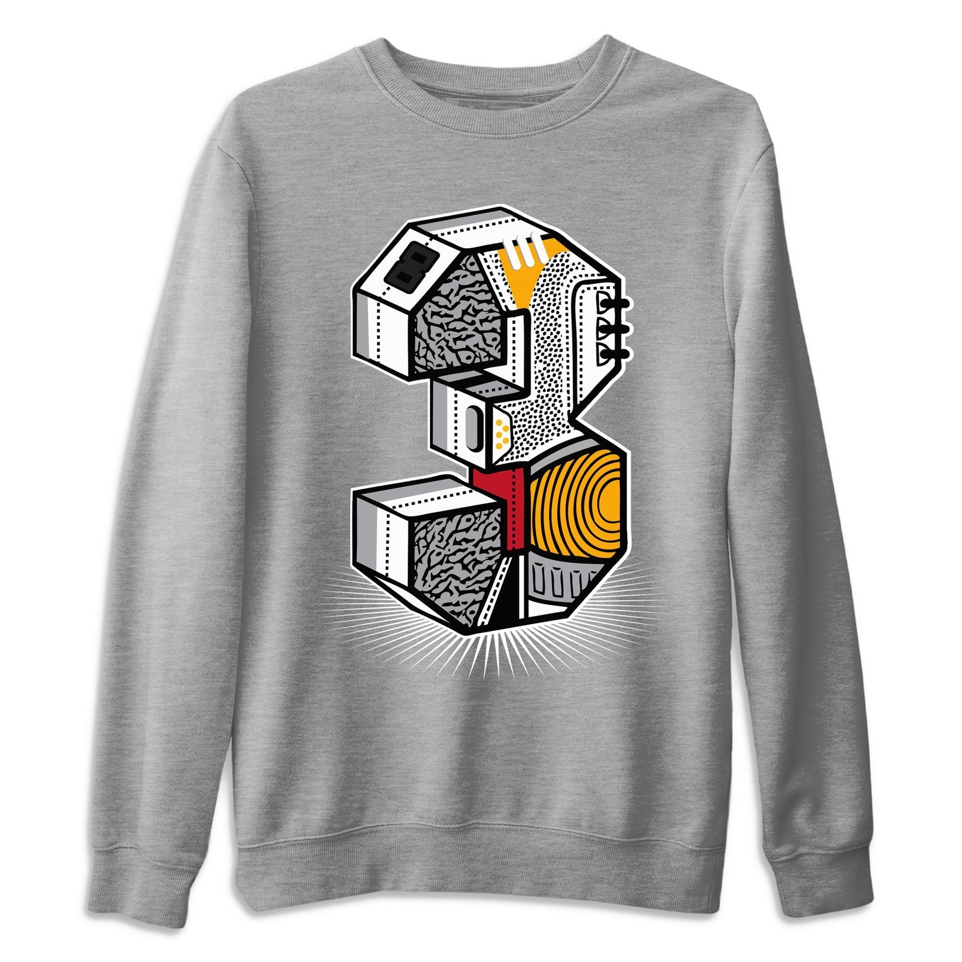 Jordan 3 Cool Grey Sneaker Match Tees Three Statue Sneaker Tees Jordan 3 Cool Grey Sneaker Release Tees Unisex Shirts