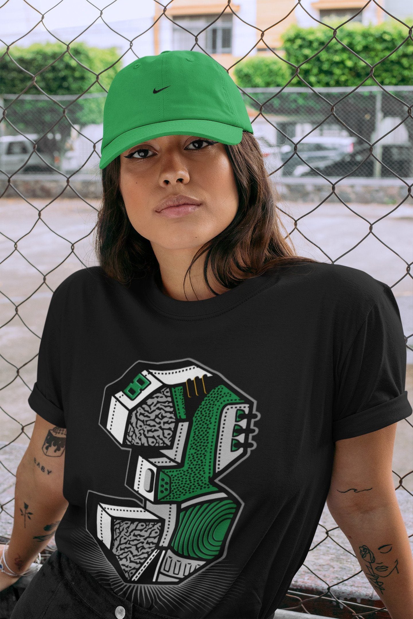 Jordan 3 Pine Green Sneaker Match Tees Three Statue Sneaker Tees Jordan 3 Pine Green Sneaker Release Tees Unisex Shirts