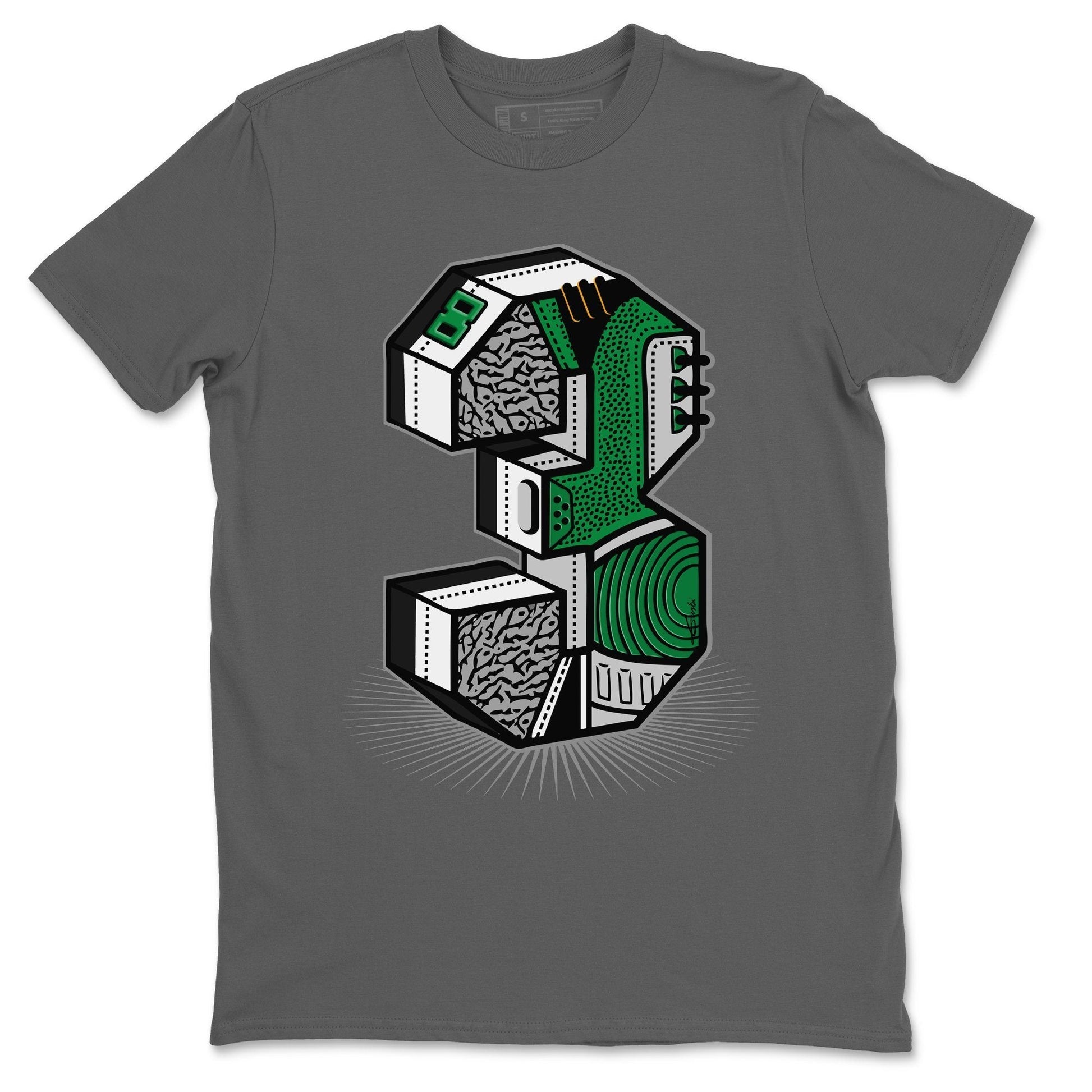 Jordan 3 Pine Green Sneaker Match Tees Three Statue Sneaker Tees Jordan 3 Pine Green Sneaker Release Tees Unisex Shirts