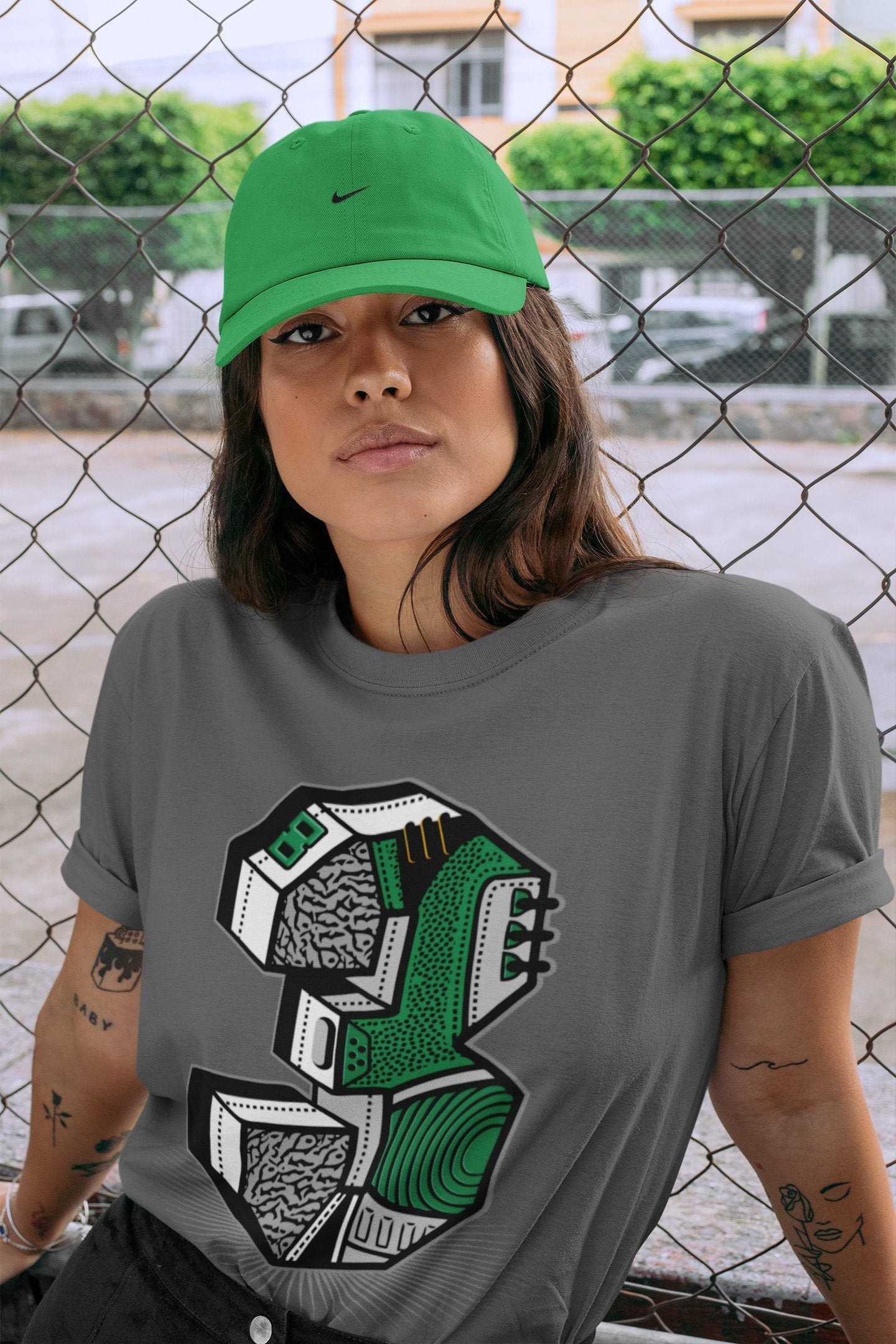 Jordan 3 Pine Green Sneaker Match Tees Three Statue Sneaker Tees Jordan 3 Pine Green Sneaker Release Tees Unisex Shirts