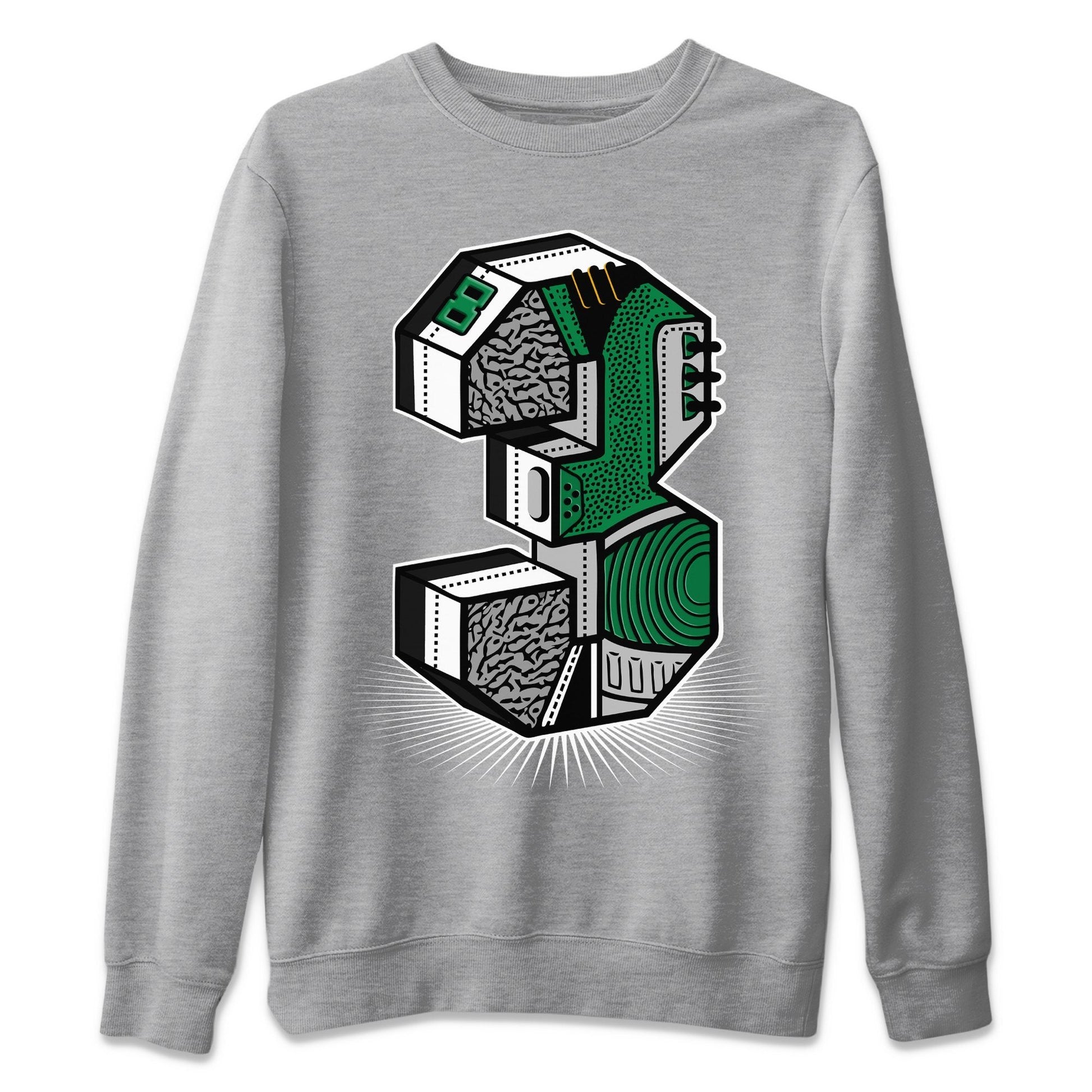 Jordan 3 Pine Green Sneaker Match Tees Three Statue Sneaker Tees Jordan 3 Pine Green Sneaker Release Tees Unisex Shirts