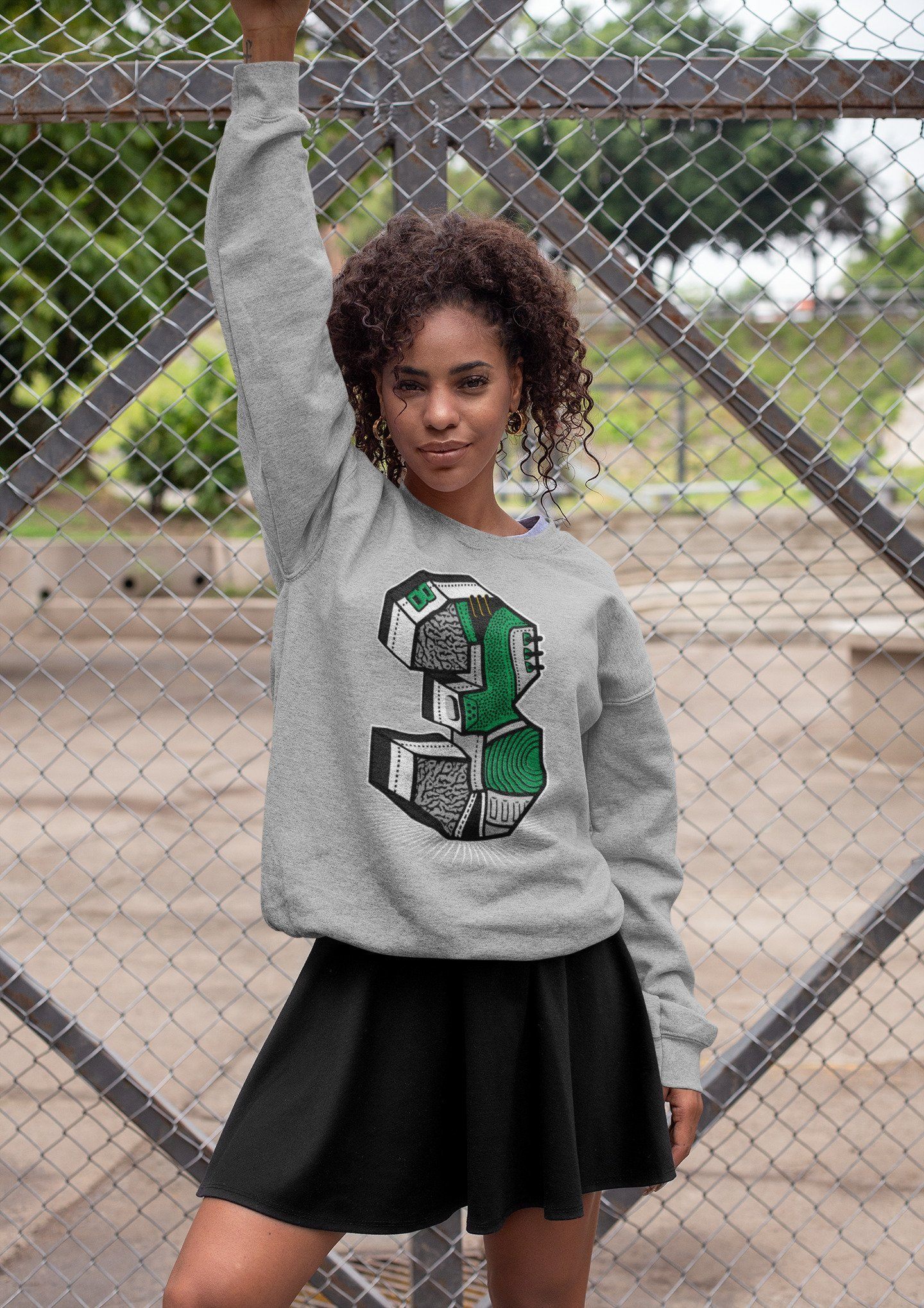 Jordan 3 Pine Green Sneaker Match Tees Three Statue Sneaker Tees Jordan 3 Pine Green Sneaker Release Tees Unisex Shirts