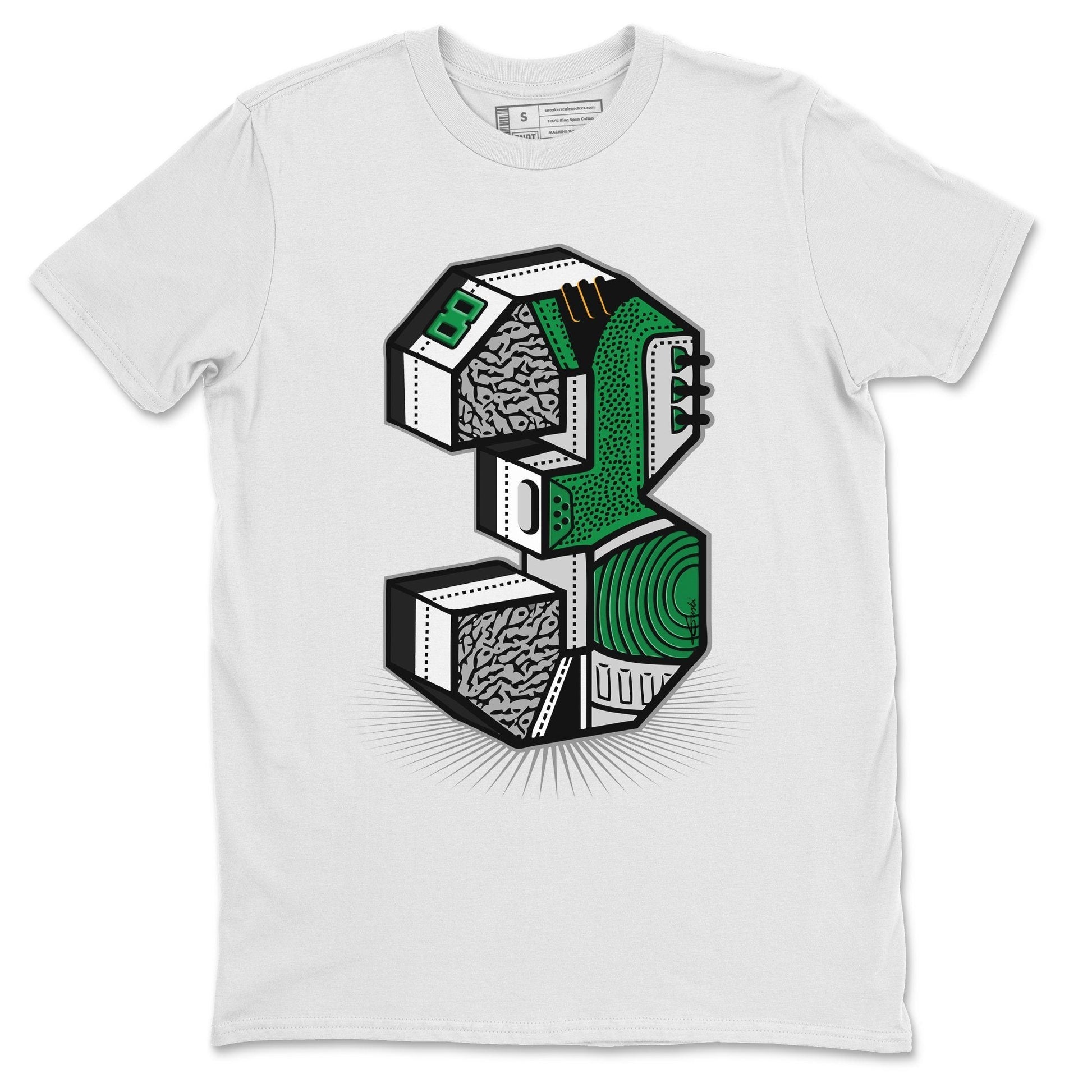 Jordan 3 Pine Green Sneaker Match Tees Three Statue Sneaker Tees Jordan 3 Pine Green Sneaker Release Tees Unisex Shirts