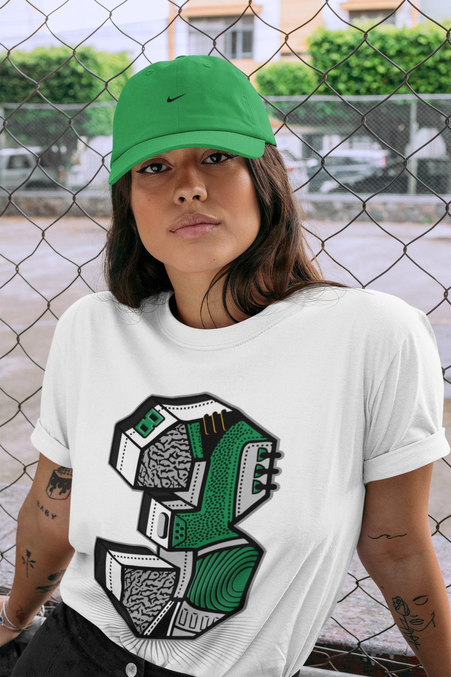 Jordan 3 Pine Green Sneaker Match Tees Three Statue Sneaker Tees Jordan 3 Pine Green Sneaker Release Tees Unisex Shirts