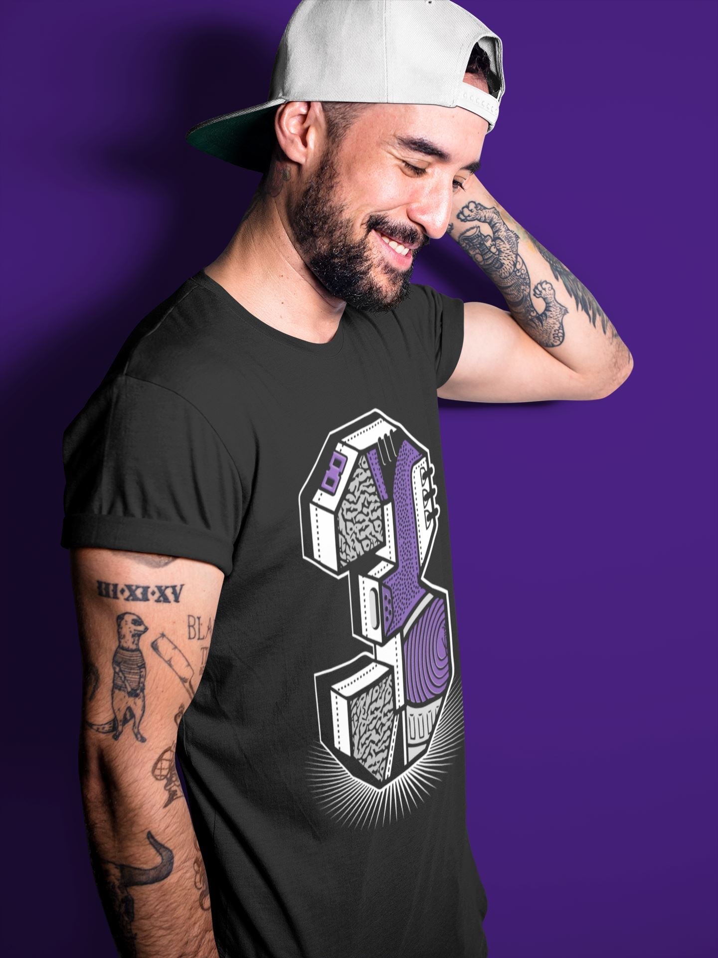 Jordan 3 Dark Iris Sneaker Match Tees Three Statue Sneaker Tees Jordan 3 Dark Iris Sneaker Release Tees Unisex Shirts
