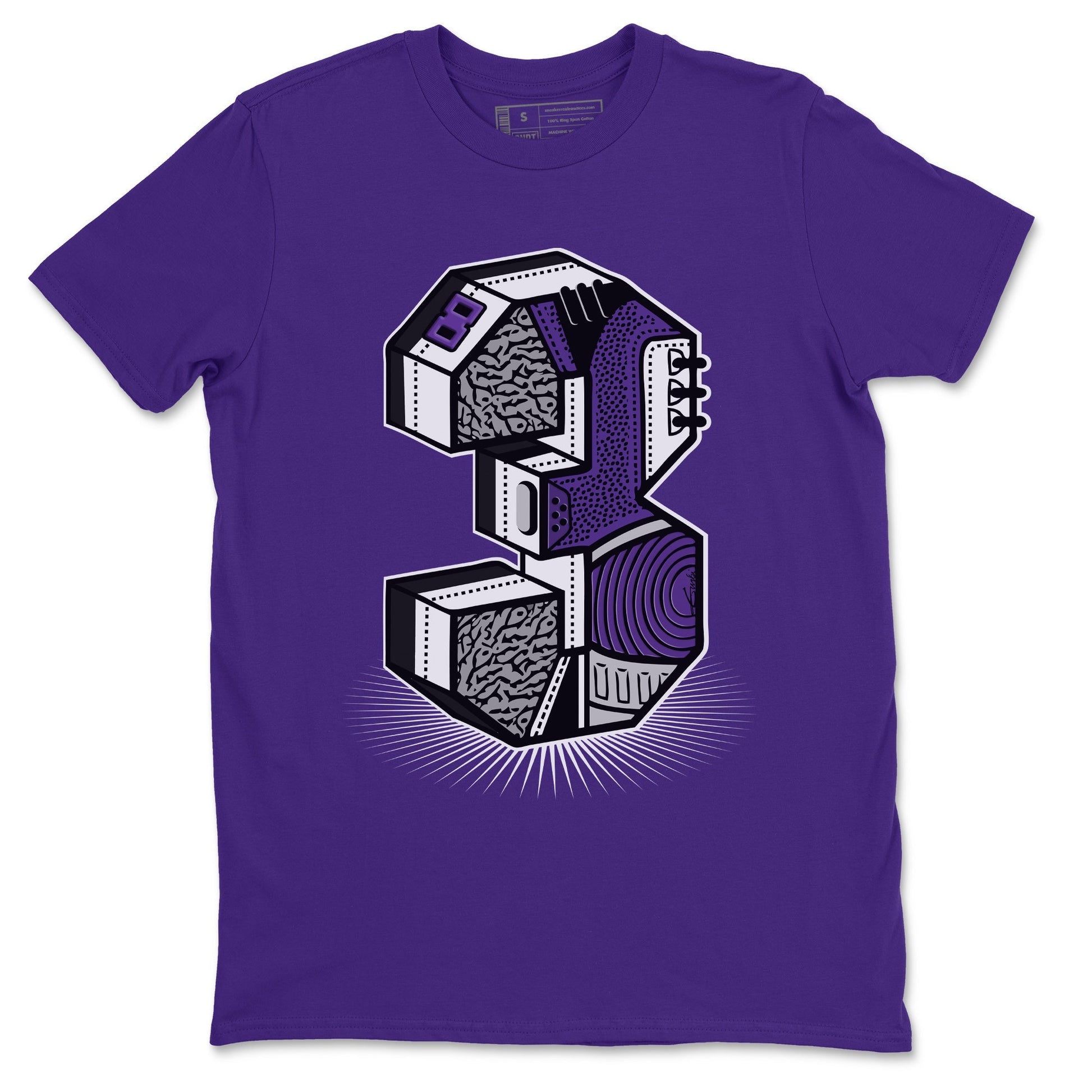 Jordan 3 Dark Iris Sneaker Match Tees Three Statue Sneaker Tees Jordan 3 Dark Iris Sneaker Release Tees Unisex Shirts