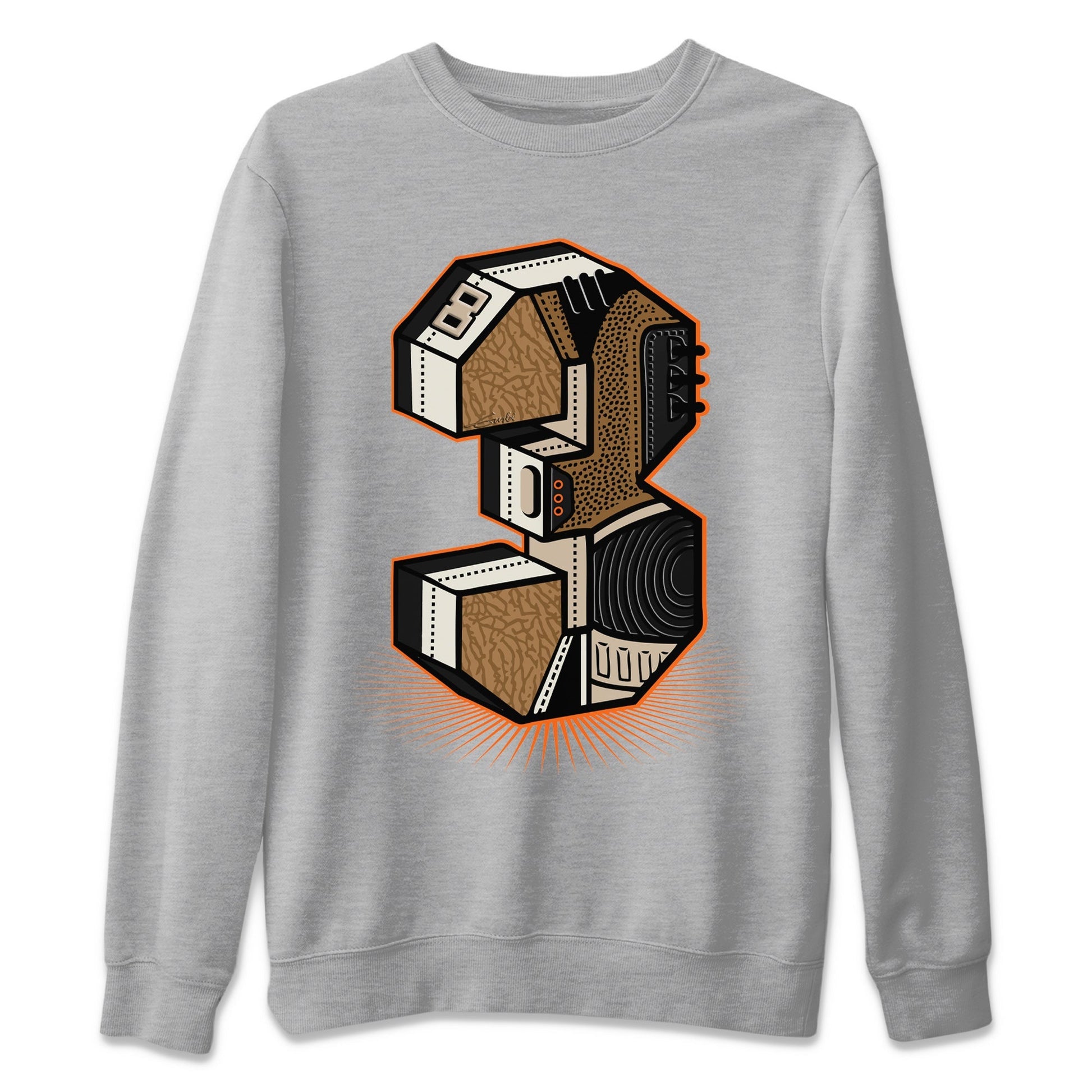 Jordan 3 Desert Elephant Sneaker Match Tees Three Statue Sneaker Tees Jordan 3 Desert Elephant Sneaker Release Tees Unisex Shirts