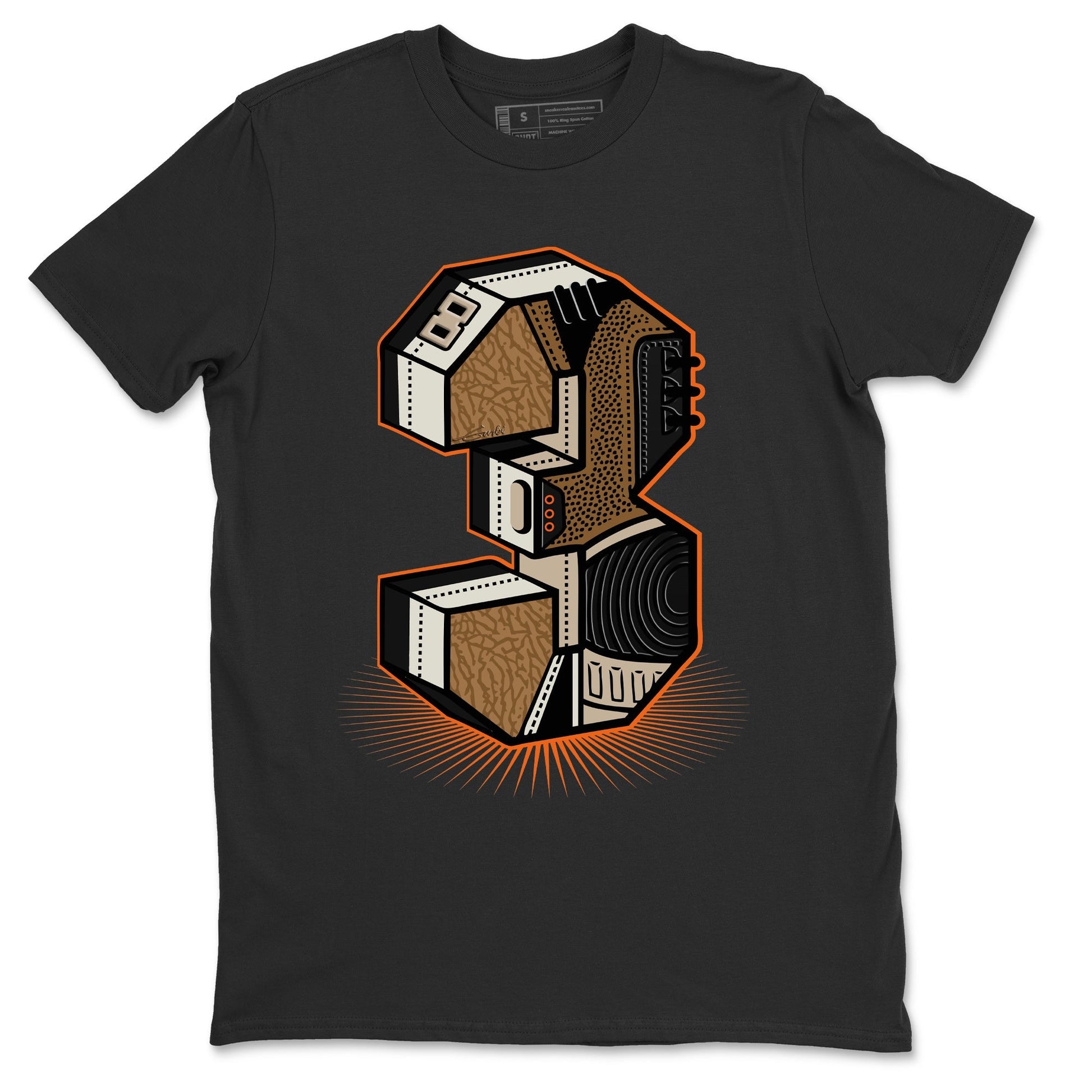 Jordan 3 Desert Elephant Sneaker Match Tees Three Statue Sneaker Tees Jordan 3 Desert Elephant Sneaker Release Tees Unisex Shirts