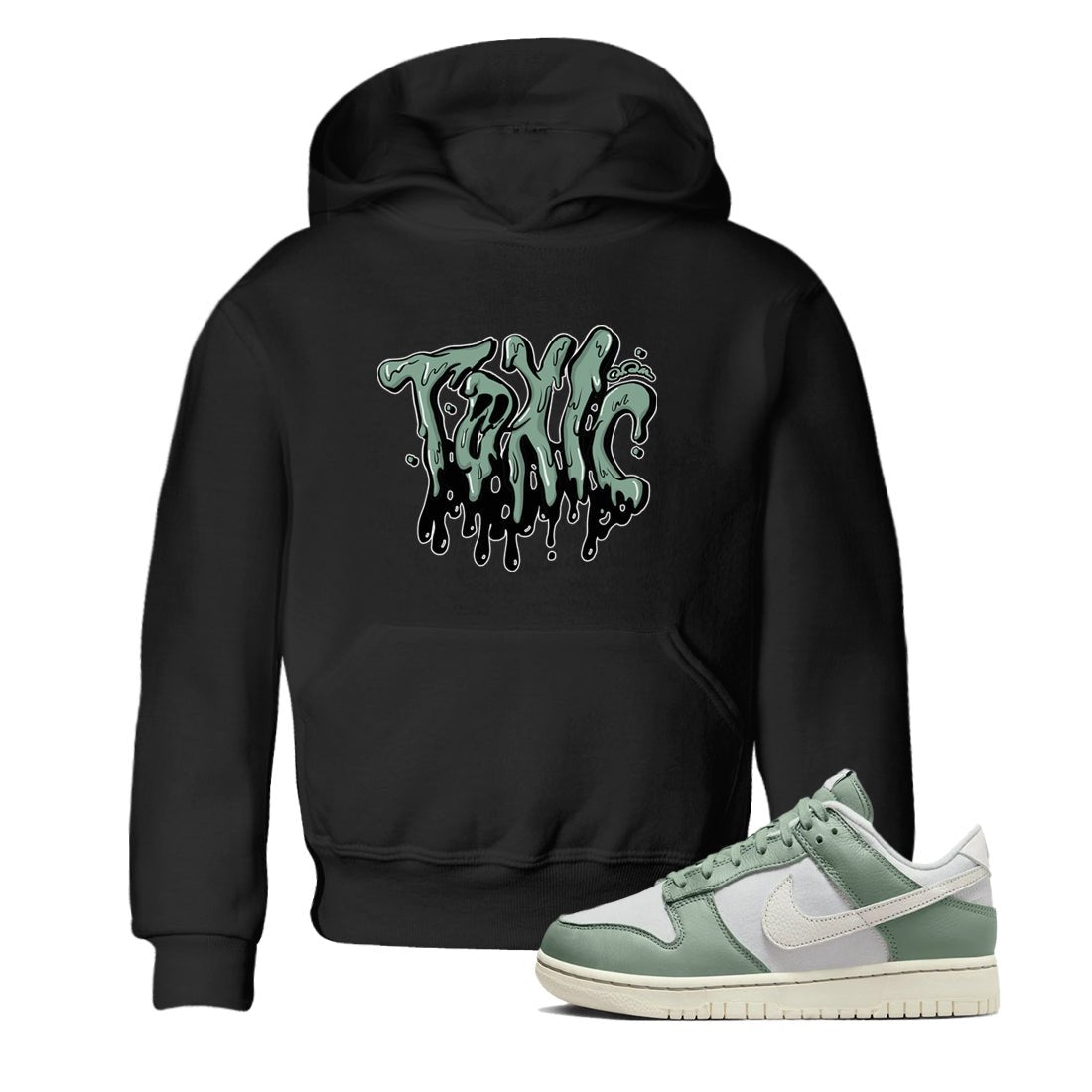 Dunk Mica Green Sneaker Match Tees Toxic Sneaker Tees Dunk Low Mica Green Sneaker Release Tees Kids Shirts Black 1