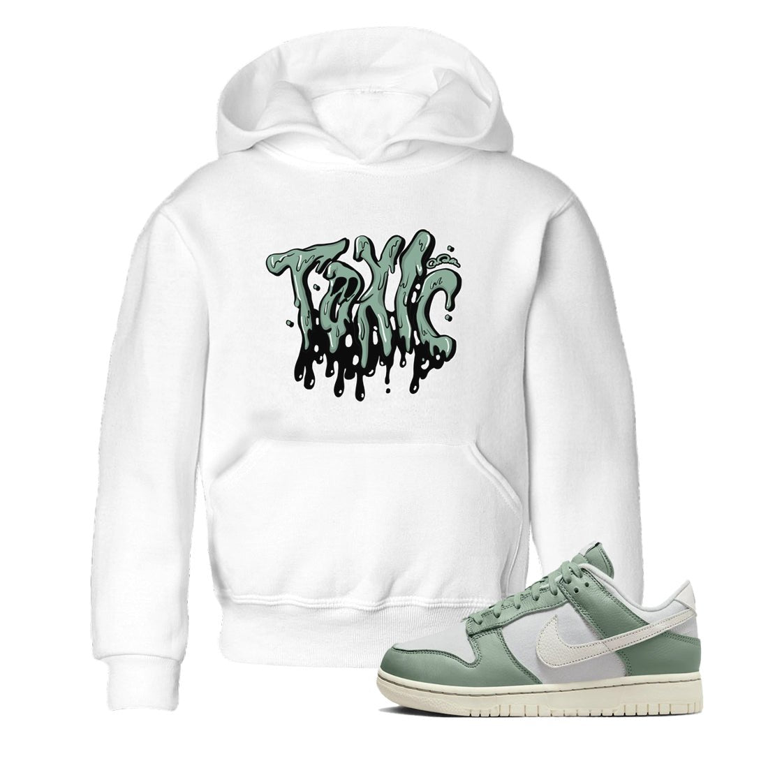 Dunk Mica Green Sneaker Match Tees Toxic Sneaker Tees Dunk Low Mica Green Sneaker Release Tees Kids Shirts White 1