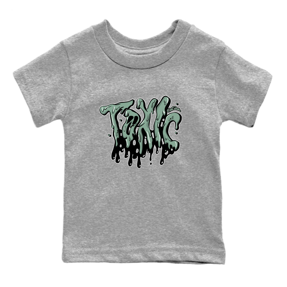 Dunk Mica Green Sneaker Match Tees Toxic Sneaker Tees Dunk Low Mica Green Sneaker Release Tees Kids Shirts Heather Grey 2