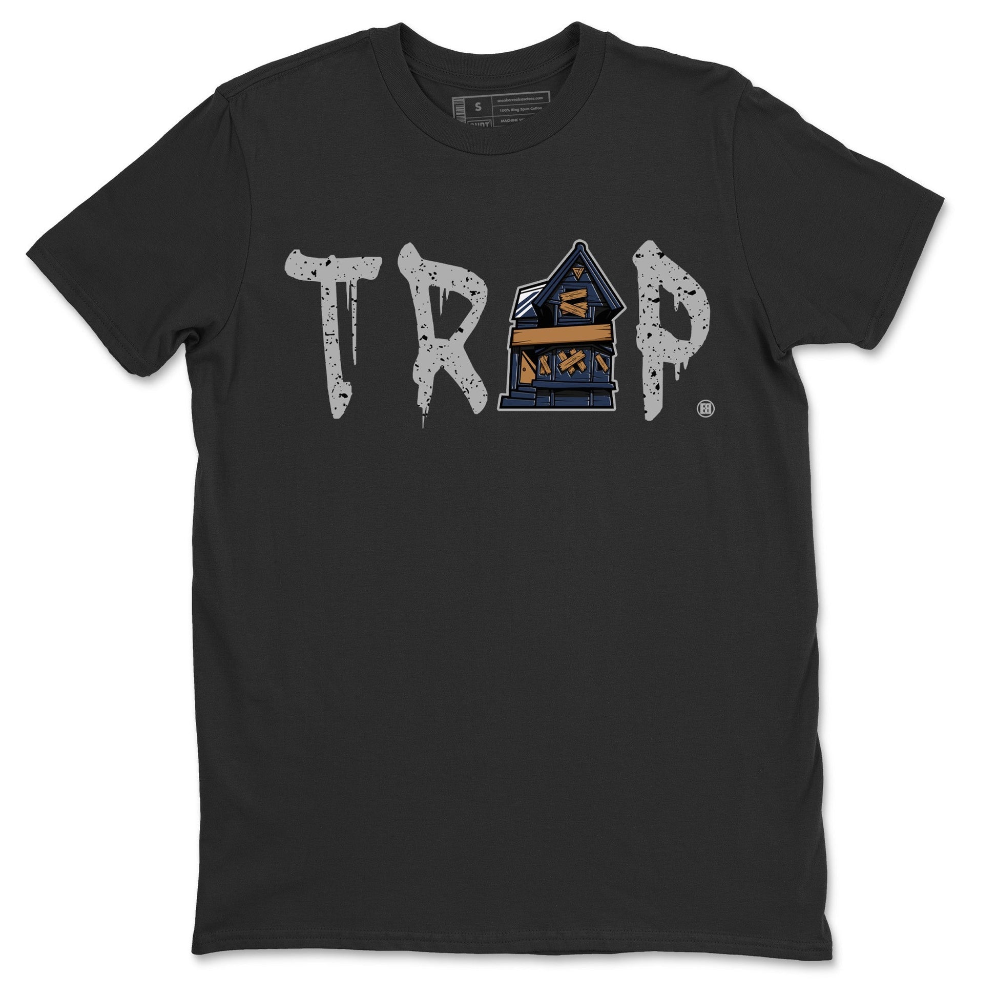 Jordan 4 Midnight Navy Sneaker Match Tees Trap House Sneaker Tees Jordan 4 Midnight Navy Sneaker Release Tees Unisex Shirts