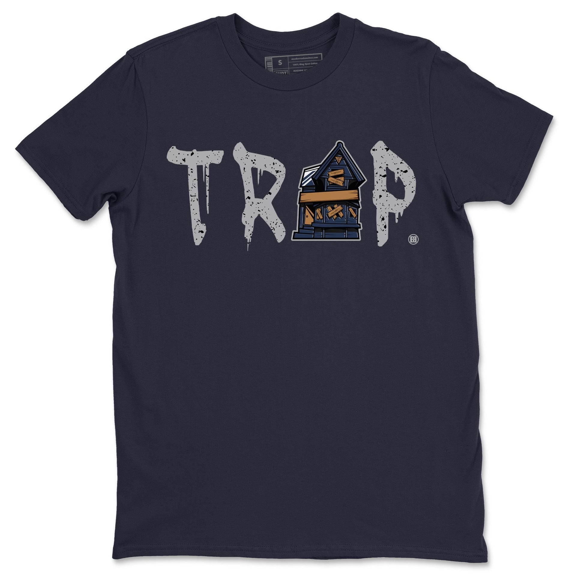 Jordan 4 Midnight Navy Sneaker Match Tees Trap House Sneaker Tees Jordan 4 Midnight Navy Sneaker Release Tees Unisex Shirts