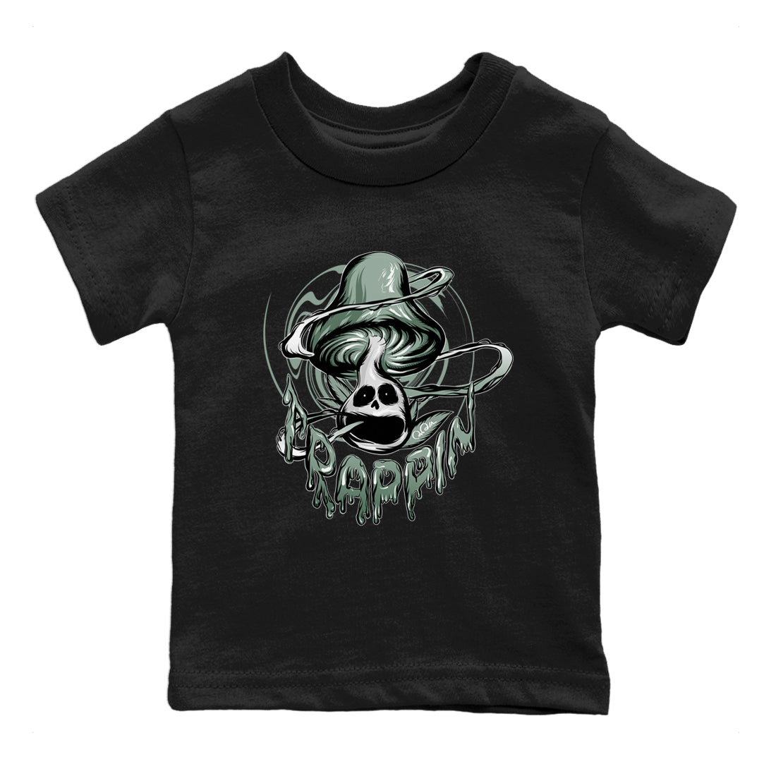 Dunk Mica Green Sneaker Match Tees Trippin Mushroom Sneaker Tees Dunk Low Mica Green Sneaker Release Tees Kids Shirts Black 2