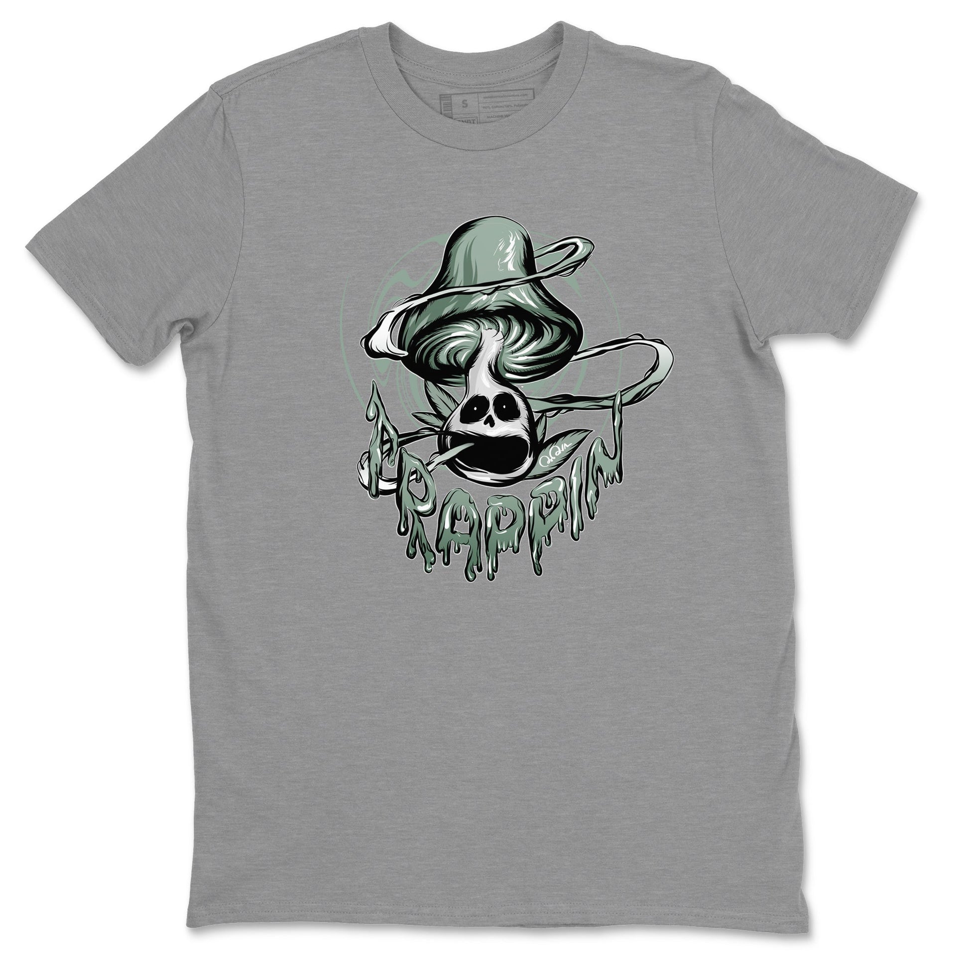 Dunk Mica Green Sneaker Match Tees Trippin Mushroom Sneaker Tees Dunk Low Mica Green Sneaker Release Tees Unisex Shirts Heather Grey 2