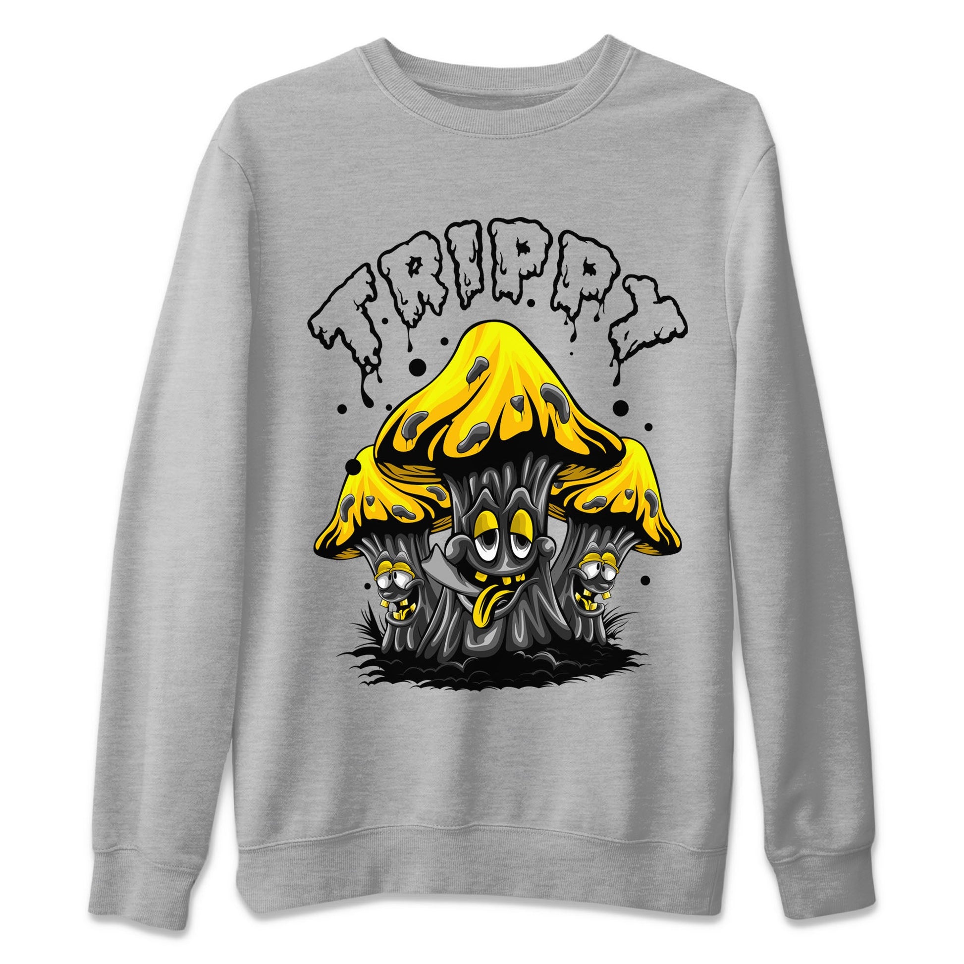 Air Jordan 4 Thunder Sneaker Match Tees Trippy Sneaker Tees Air Jordan 4 Retro Thunder Tee Unisex Shirts Heather Grey 2