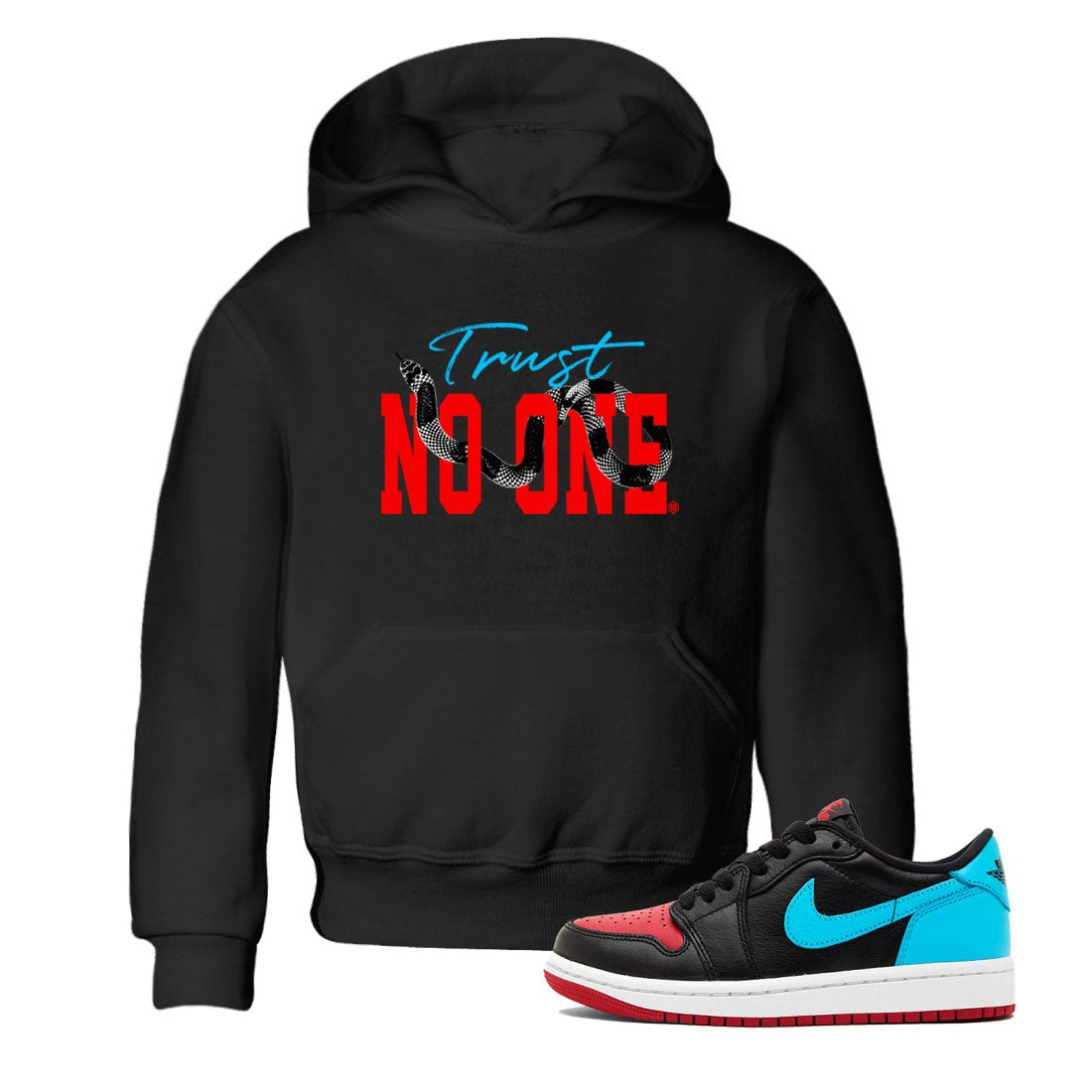 Jordan 1 Low UNC to Chicago shirt to match jordans Trust No One sneaker tees Air Jordan 1 UNC to Chicago SNRT Sneaker Release Tees Baby Toddler Black 1 T-Shirt