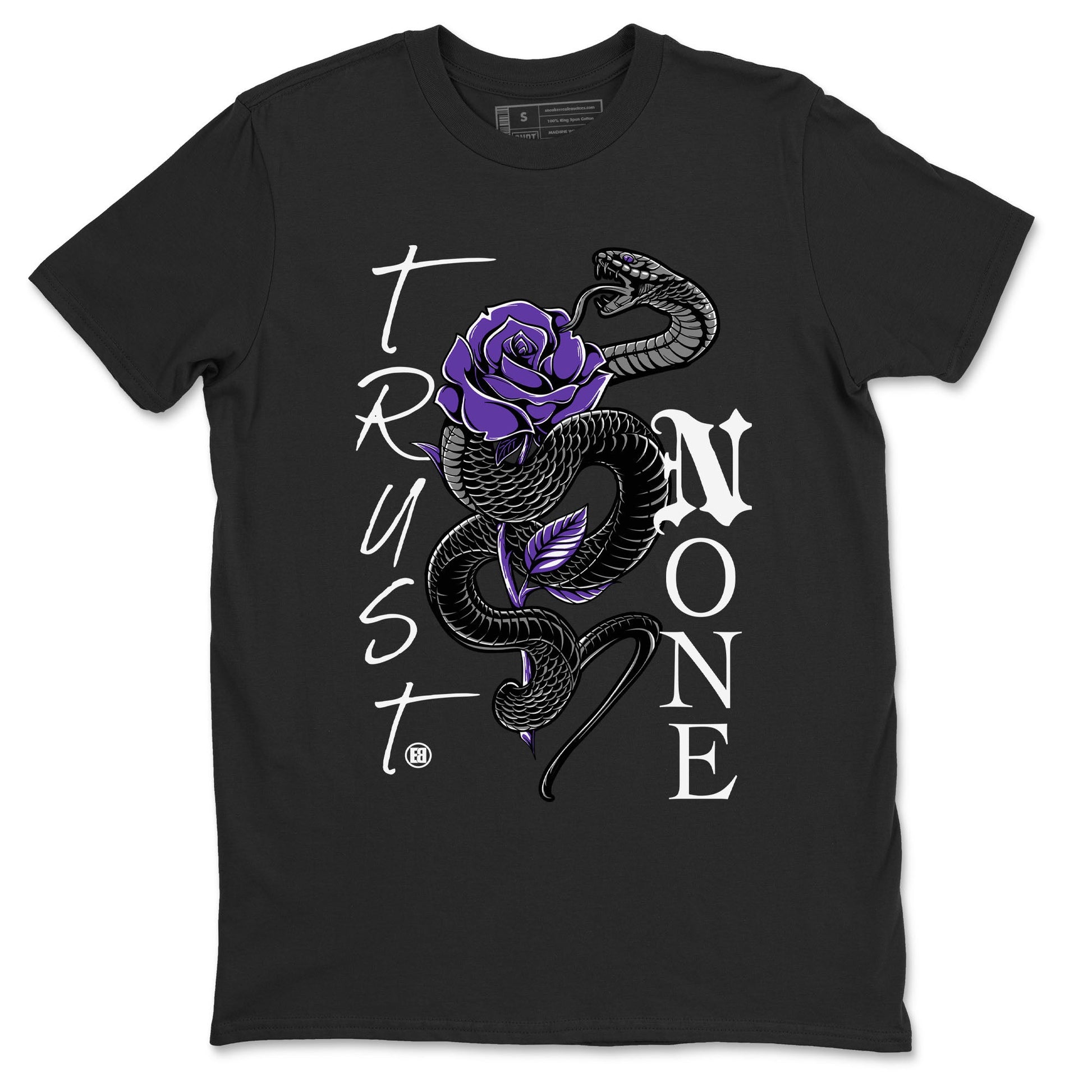 Nike SB Dunk Low Court Purple Shirt To Match Jordans Trust None Streetwear Fashion Dunk Low Court Purple SNRT Sneaker Release Tees unisex cotton Black 2 crew neck shirt