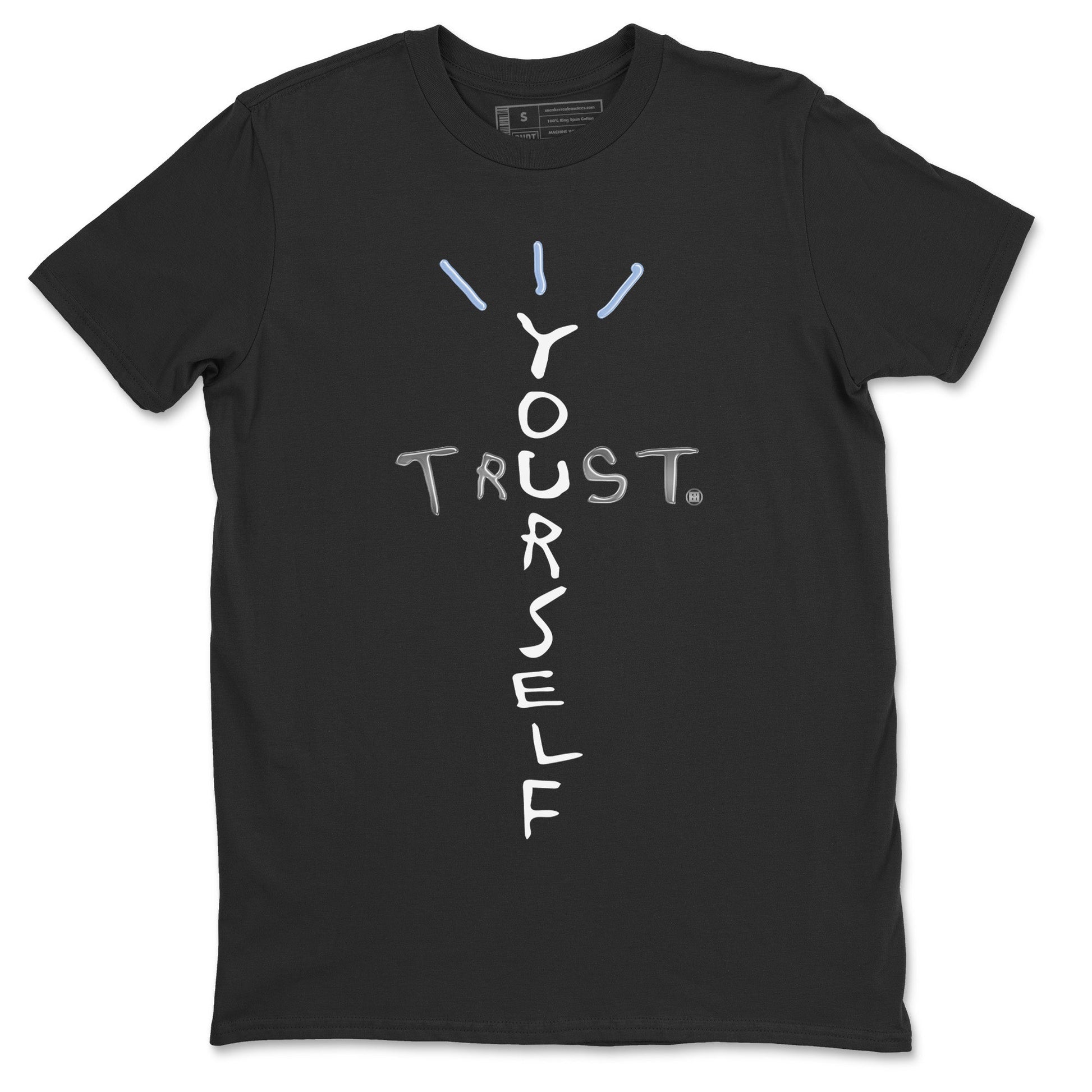 Air Jordan 11 White Cement Sneaker Match Tees Trust Yourself Sneaker Tees Air Jordan 11 Cement Grey Sneaker Release Tees Unisex Shirts Black 2