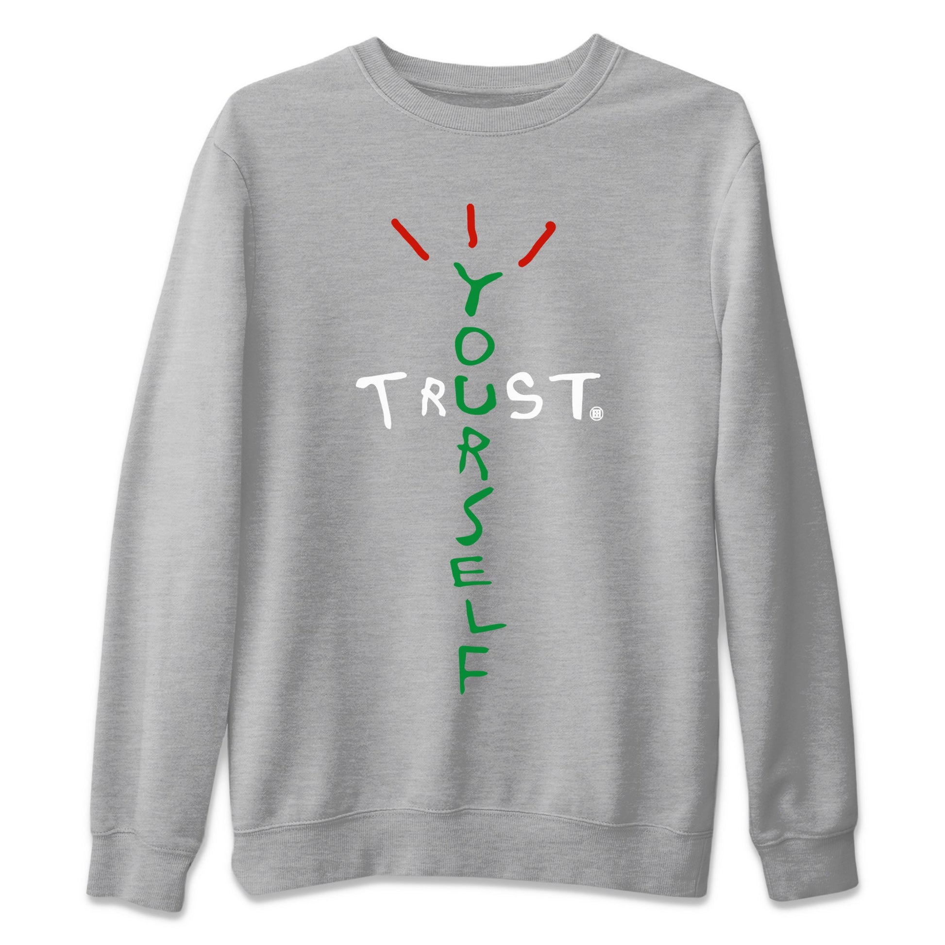 Air Jordan 3 Lucky Green Sneaker Match Tees Trust Yourself Sneaker Tees Air Jordan 3 Retro Lucky Green Shirt Unisex Shirts Heather Grey 2