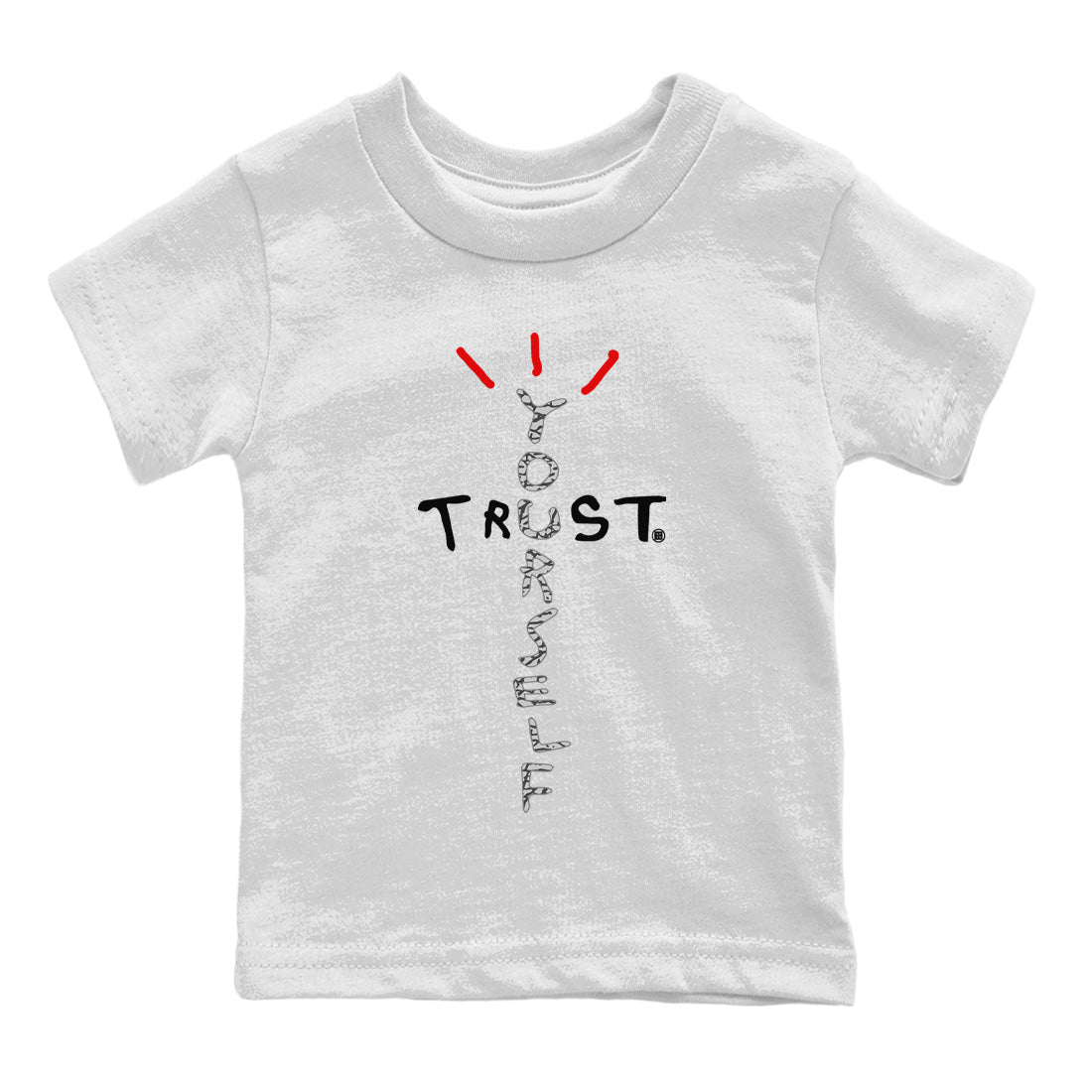 Air Jordan 3 White Cement Sneaker Match Tees Trust Yourself Sneaker Tees Jordan 3 Retro White Cement Sneaker Release Tees Kids Shirts White 2