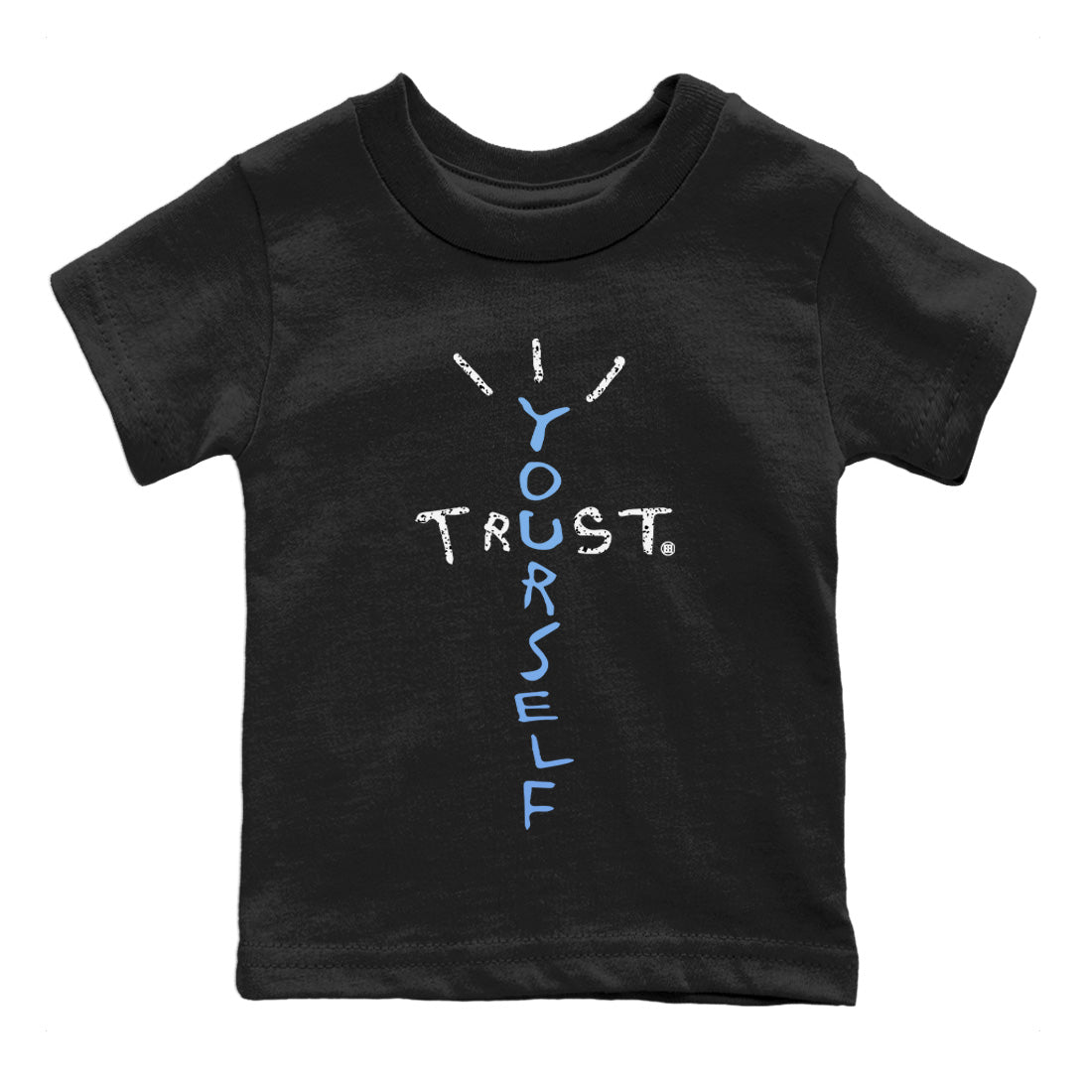Air Jordan 5 UNC Trust Yourself Baby and Kids Sneaker Tees Air Jordan 5 Retro UNC Kids Sneaker Tees Size Chart