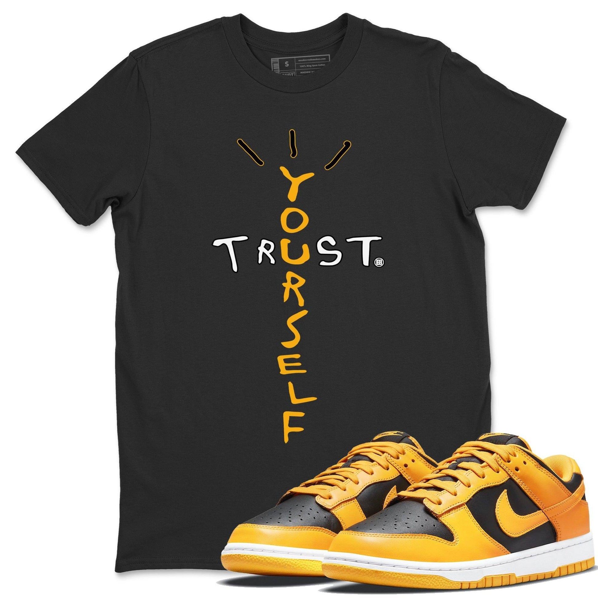 Dunk Championship Goldenrod Sneaker Match Tees Trust Yourself Sneaker Tees Dunk Championship Goldenrod Sneaker Release Tees Unisex Shirts