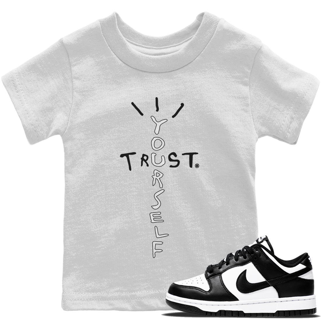 Dunk Panda Sneaker Match Tees Trust Yourself Sneaker Tees Dunk Panda Sneaker Release Tees Kids Shirts