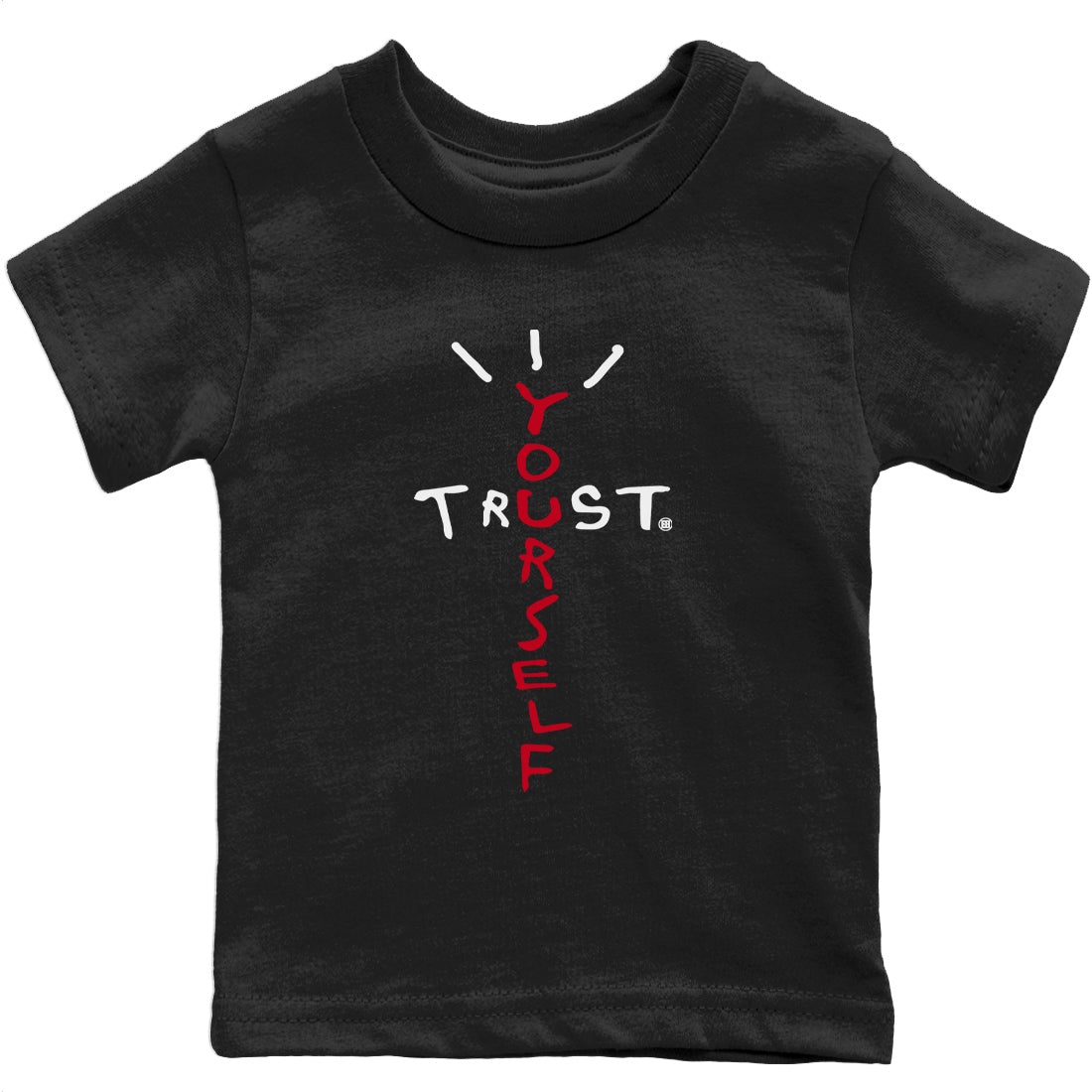 Jordan 1 Bred Patent Sneaker Match Tees Trust Yourself Sneaker Tees Jordan 1 Bred Patent Sneaker Release Tees Kids Shirts