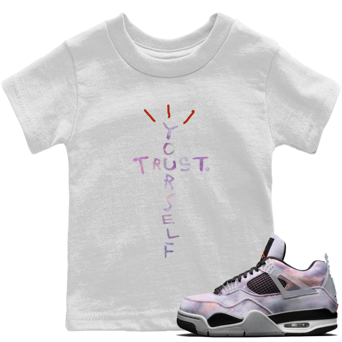 Jordan 4 Zen Master Sneaker Match Tees Trust Yourself Sneaker Tees Jordan 4 Zen Master Sneaker Release Tees Kids Shirts