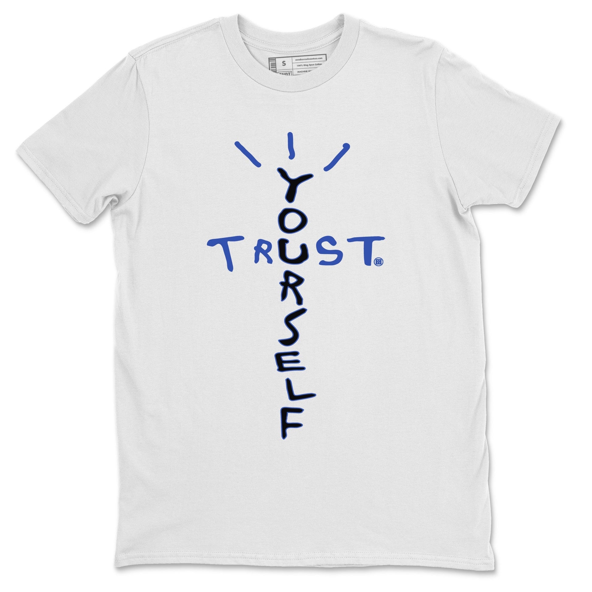 Yeezy 350 Dazzling Blue Sneaker Match Tees Trust Yourself Sneaker Tees Yeezy 350 Dazzling Blue Sneaker Release Tees Unisex Shirts