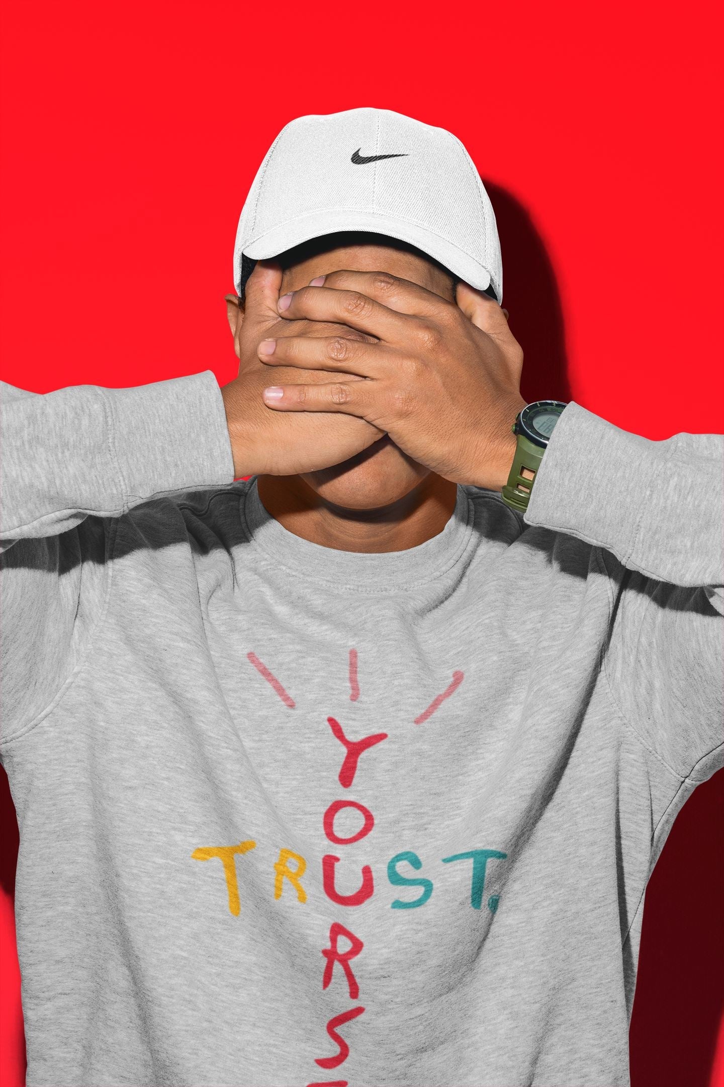 Yeezy 700 Hi-Res Red Sneaker Match Tees Trust Yourself Sneaker Tees Yeezy 700 Hi-Res Red Sneaker Release Tees Unisex Shirts
