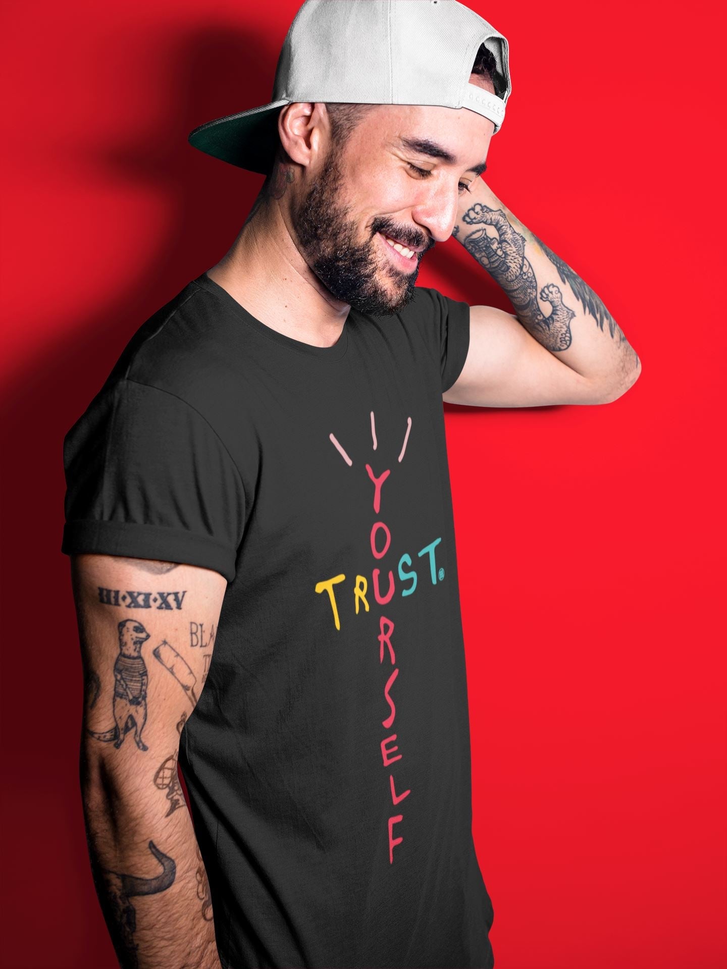 Yeezy 700 Hi-Res Red Sneaker Match Tees Trust Yourself Sneaker Tees Yeezy 700 Hi-Res Red Sneaker Release Tees Unisex Shirts