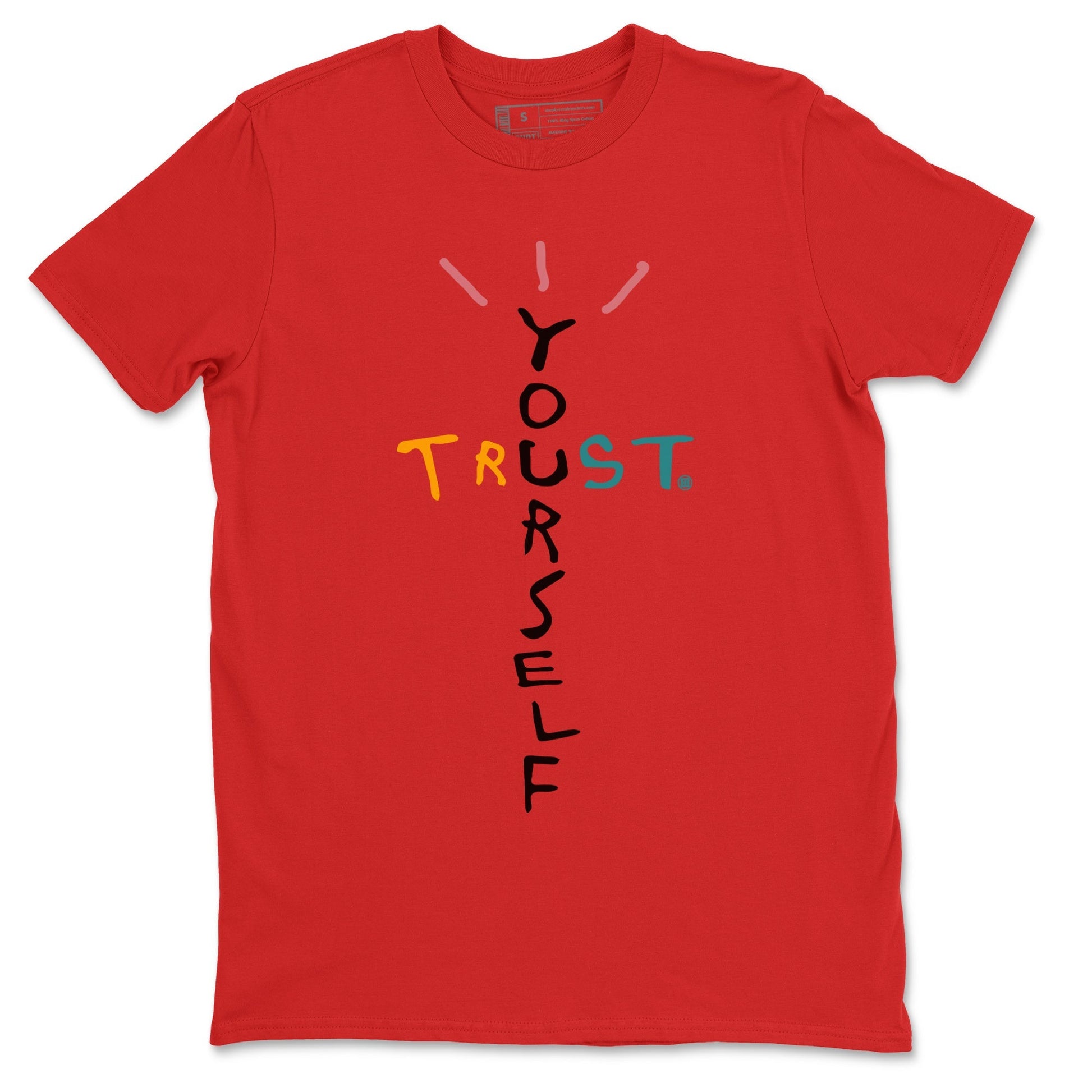 Yeezy 700 Hi-Res Red Sneaker Match Tees Trust Yourself Sneaker Tees Yeezy 700 Hi-Res Red Sneaker Release Tees Unisex Shirts