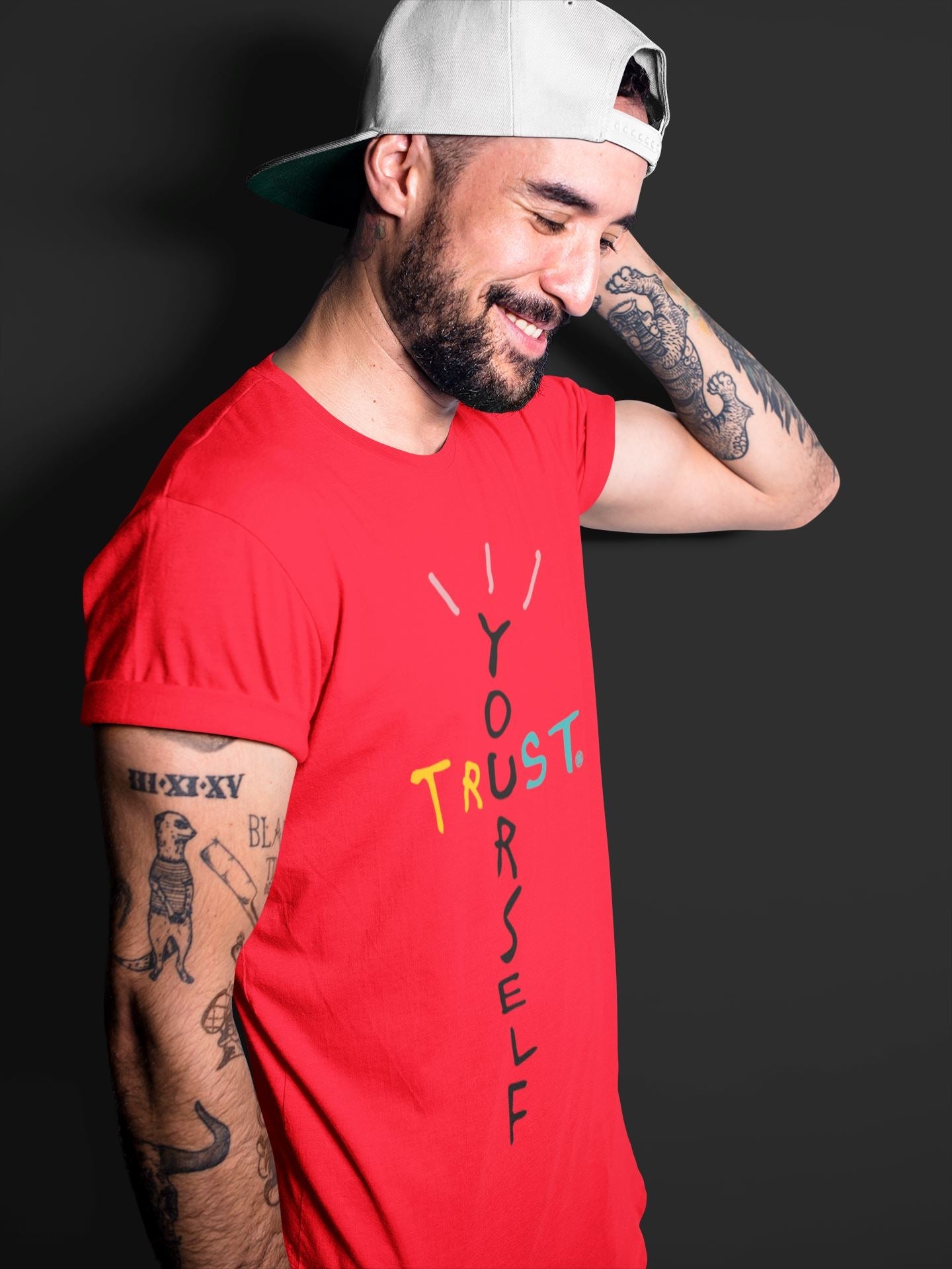 Yeezy 700 Hi-Res Red Sneaker Match Tees Trust Yourself Sneaker Tees Yeezy 700 Hi-Res Red Sneaker Release Tees Unisex Shirts