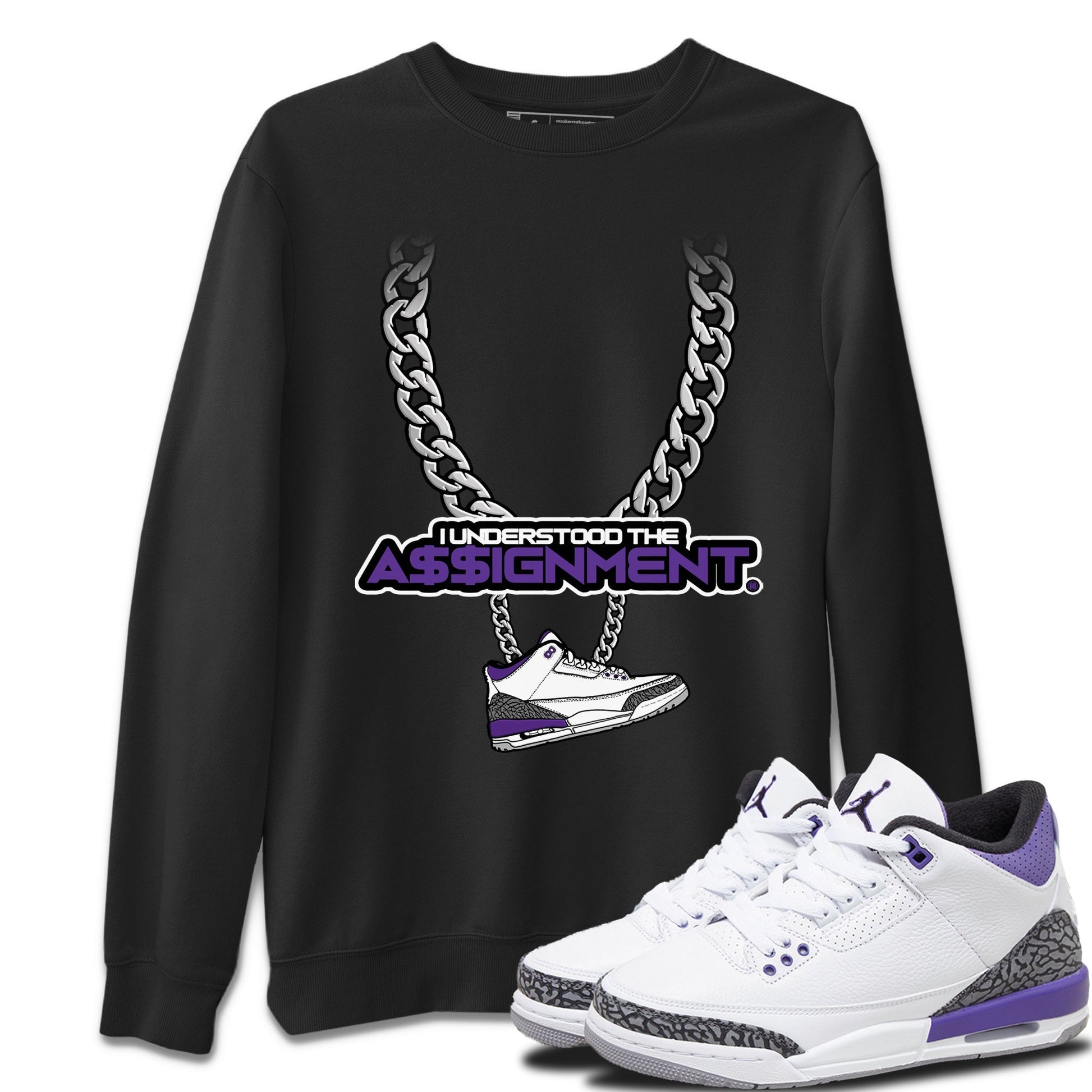 Jordan 3 Dark Iris Sneaker Match Tees Understood Assignment Sneaker Tees Jordan 3 Dark Iris Sneaker Release Tees Unisex Shirts