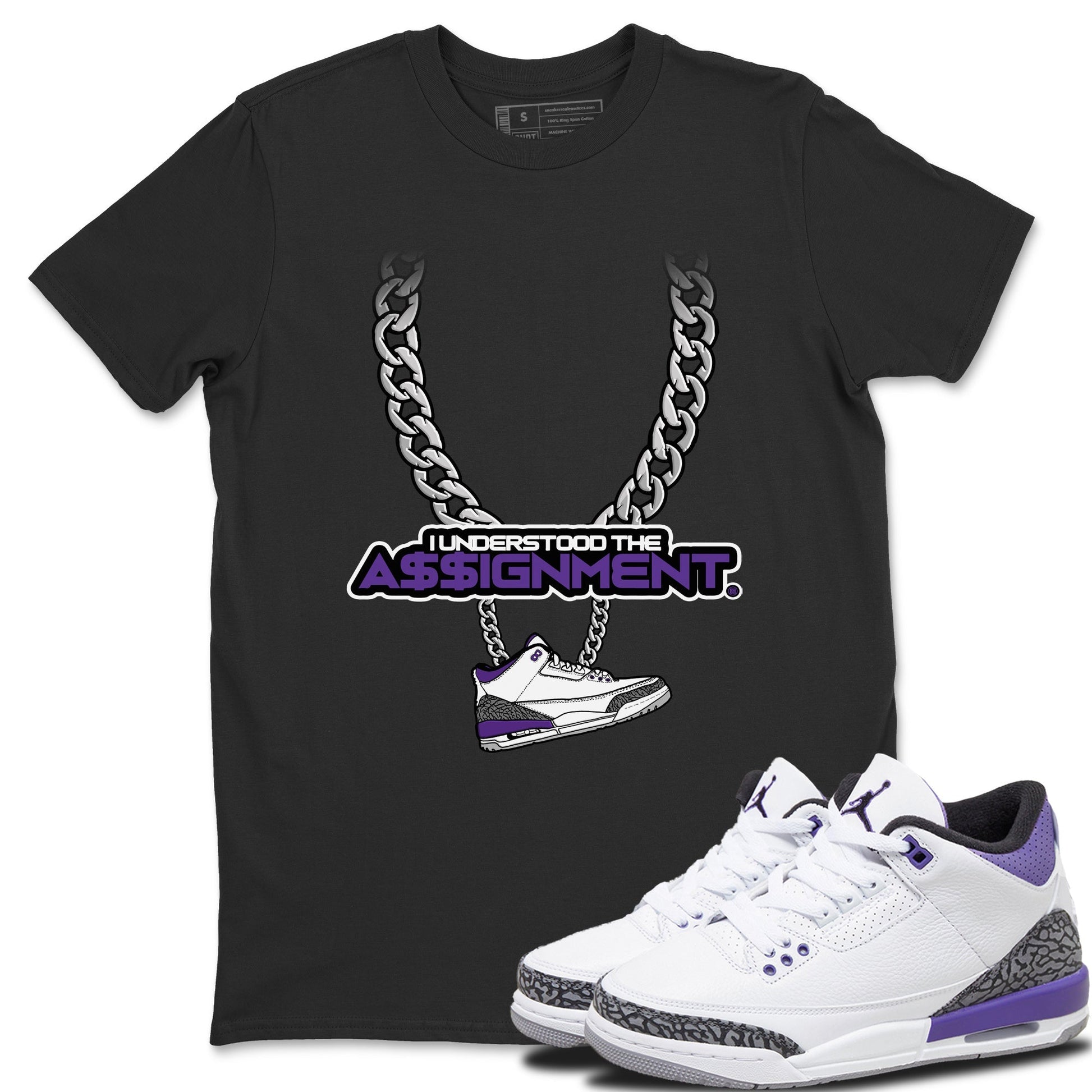 Jordan 3 Dark Iris Sneaker Match Tees Understood Assignment Sneaker Tees Jordan 3 Dark Iris Sneaker Release Tees Unisex Shirts