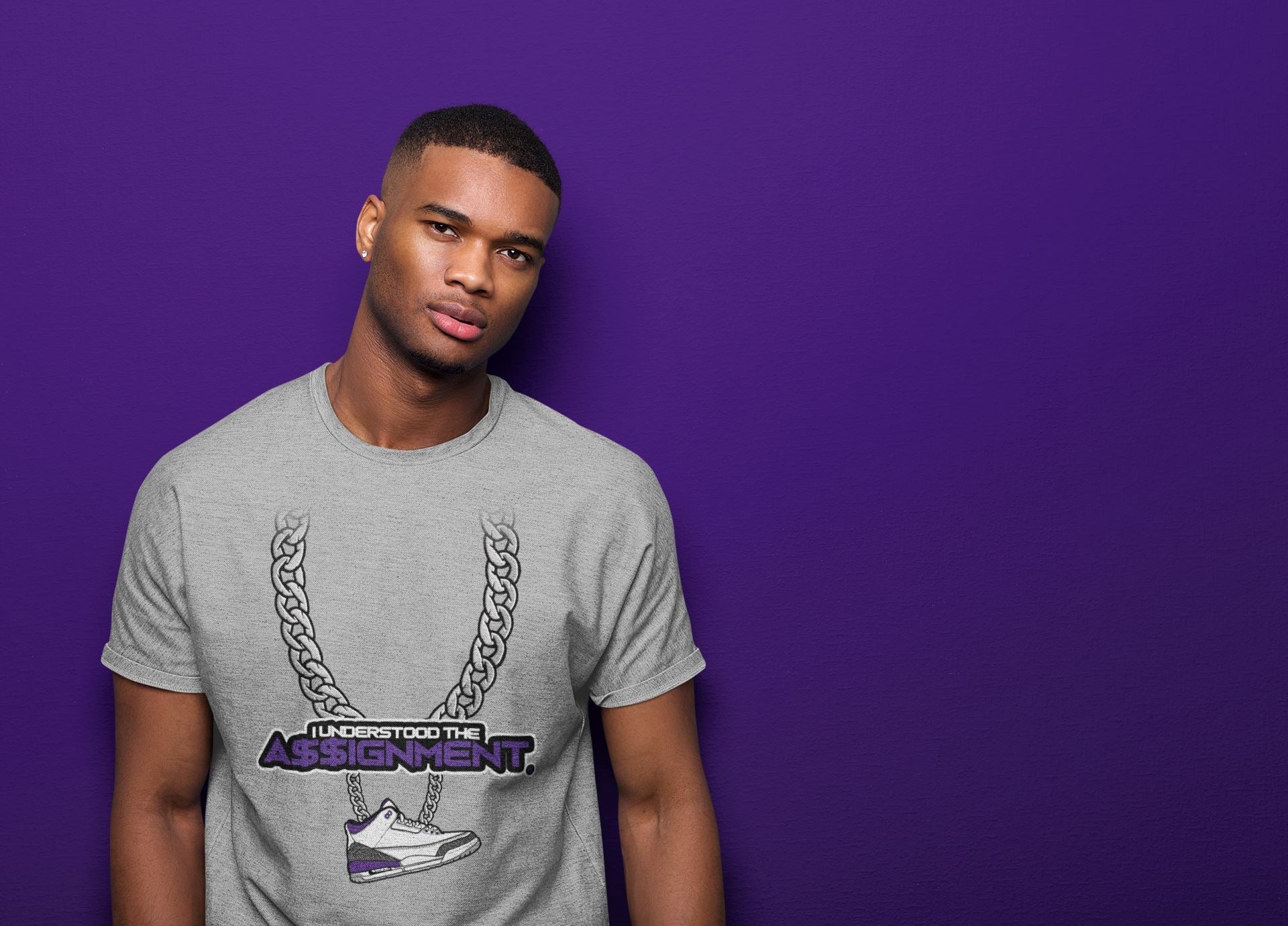 Jordan 3 Dark Iris Sneaker Match Tees Understood Assignment Sneaker Tees Jordan 3 Dark Iris Sneaker Release Tees Unisex Shirts