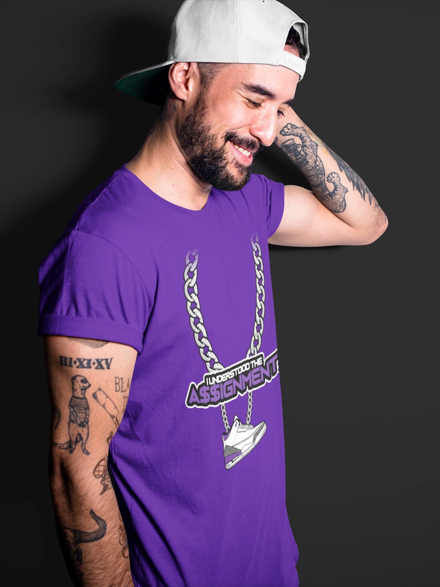 Jordan 3 Dark Iris Sneaker Match Tees Understood Assignment Sneaker Tees Jordan 3 Dark Iris Sneaker Release Tees Unisex Shirts