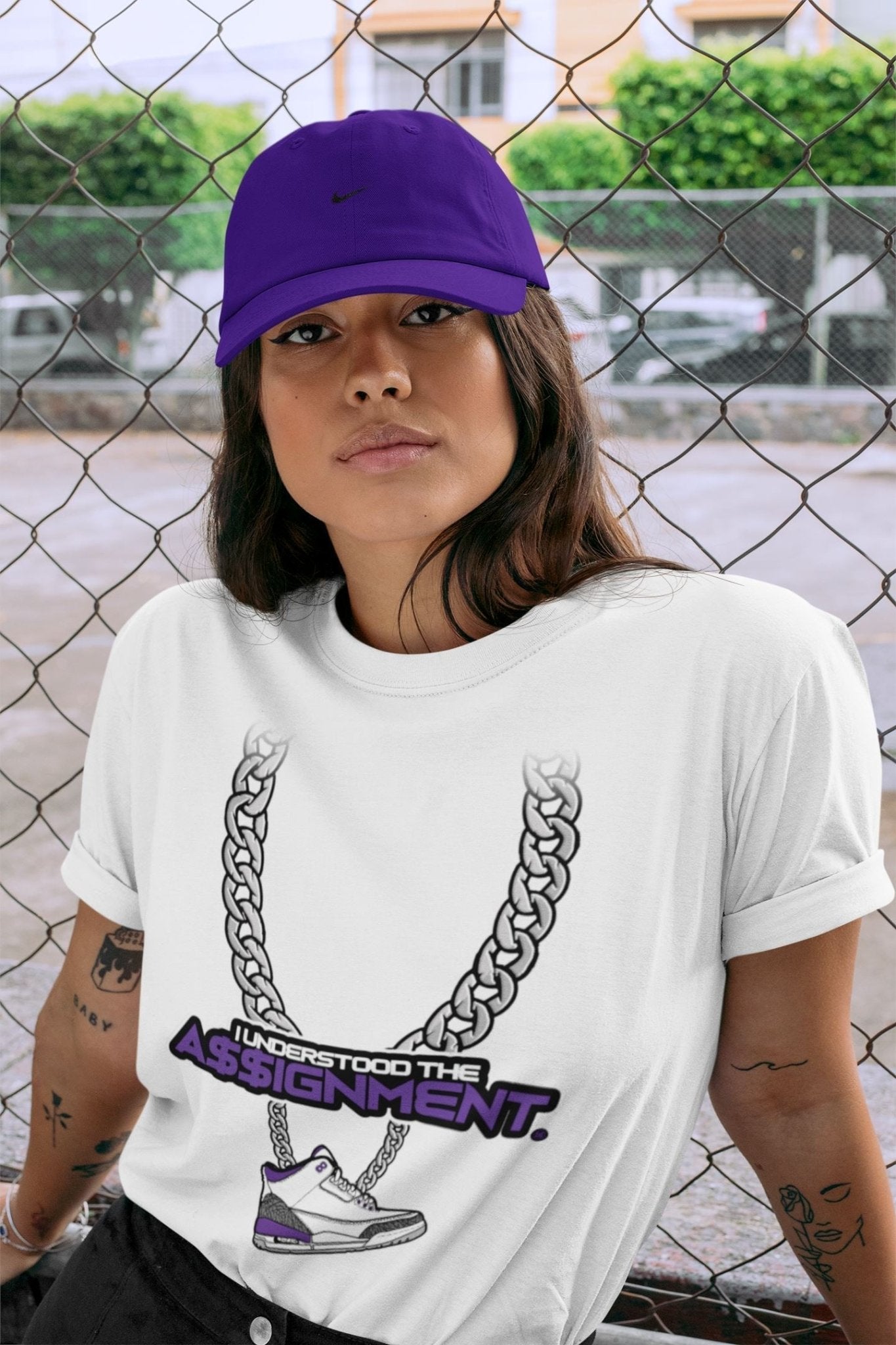 Jordan 3 Dark Iris Sneaker Match Tees Understood Assignment Sneaker Tees Jordan 3 Dark Iris Sneaker Release Tees Unisex Shirts