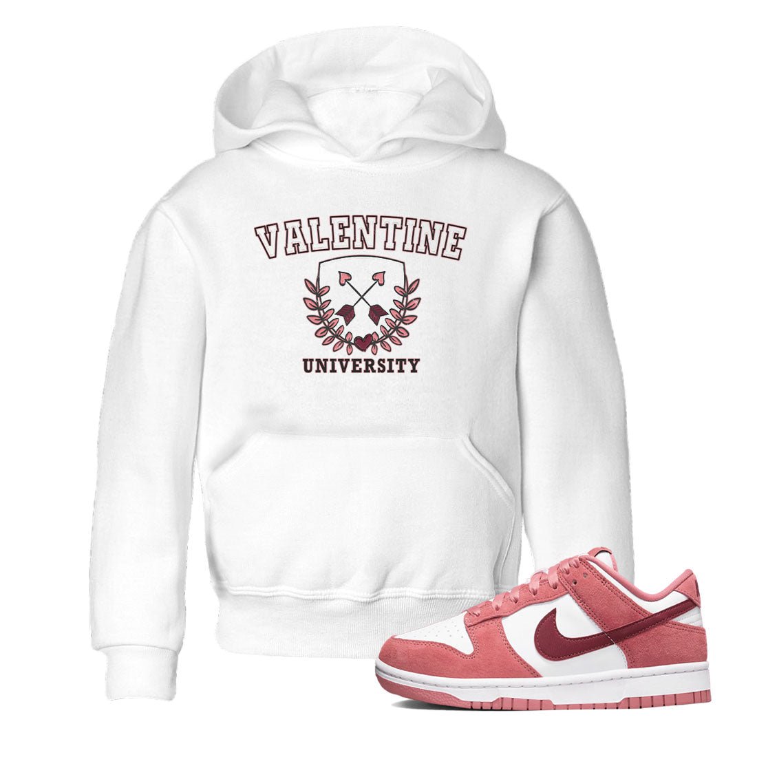 Dunk Valentine's Day shirt to match jordans University sneaker tees Dunks Valentine's Day SNRT sneaker release tees baby toddler White 1 cotton Shirt