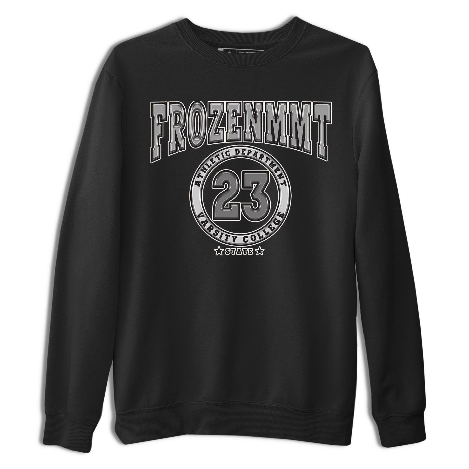 AJ4 Frozen Moments shirt to match jordans Varsity sneaker tees Crew Neck AJ4 Frozen Moments SNRT Sneaker Release Tees Unisex Casual Shirts Black 2 T-Shirt