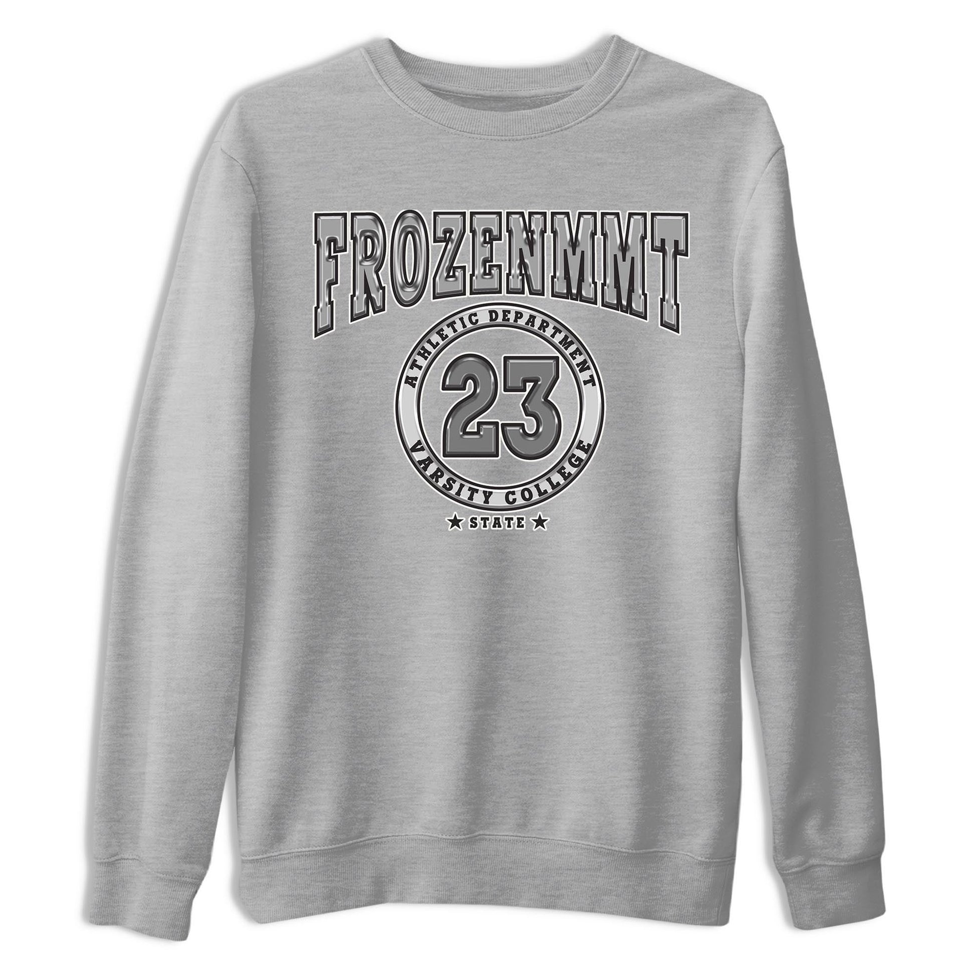 AJ4 Frozen Moments shirt to match jordans Varsity sneaker tees Crew Neck AJ4 Frozen Moments SNRT Sneaker Release Tees Unisex Casual Shirts Heather Grey 2 T-Shirt