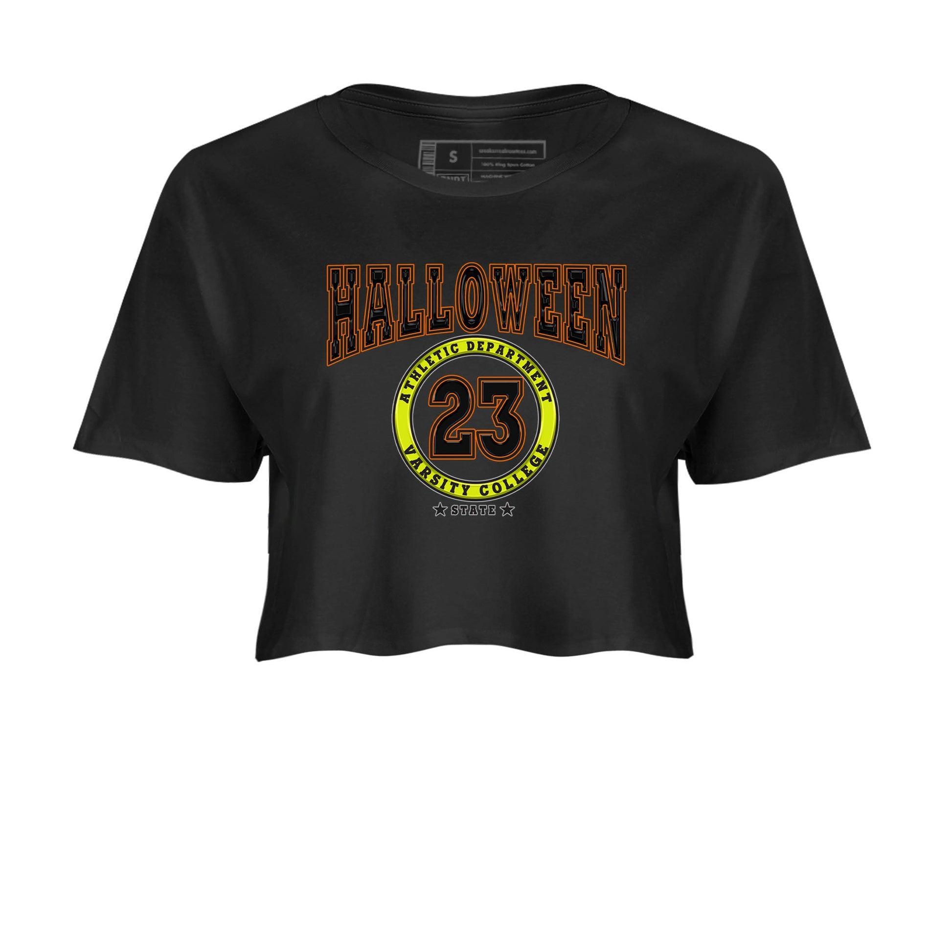 Nike Dunk Mid Premium shirt to match jordans Varsity sneaker tees Nike Dunk Mid Halloween SNRT Sneaker Tees Sneaker Matching Clothing Brand Black 2 Crop T-Shirt